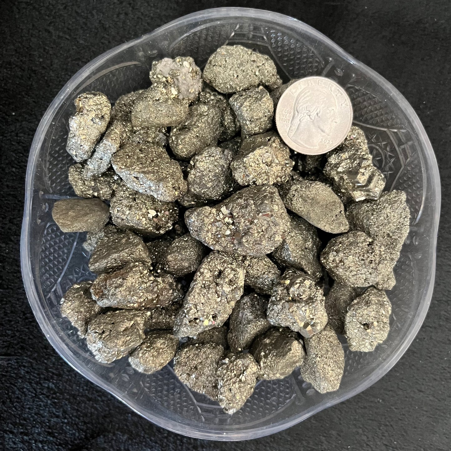 Small Pyrite Crystal Chunk, 1 Pound Bag, WC-0014