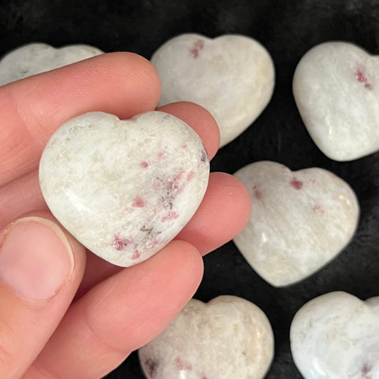 Pink Tourmaline Puffy Heart (Approx. 1 1/8” - 1 1/4”) 1004