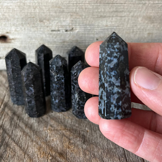 Indigo Gabbro (Mystic Merlin Stone) Small Obelisk (Approx. 1 1/2” - 2”) 1720