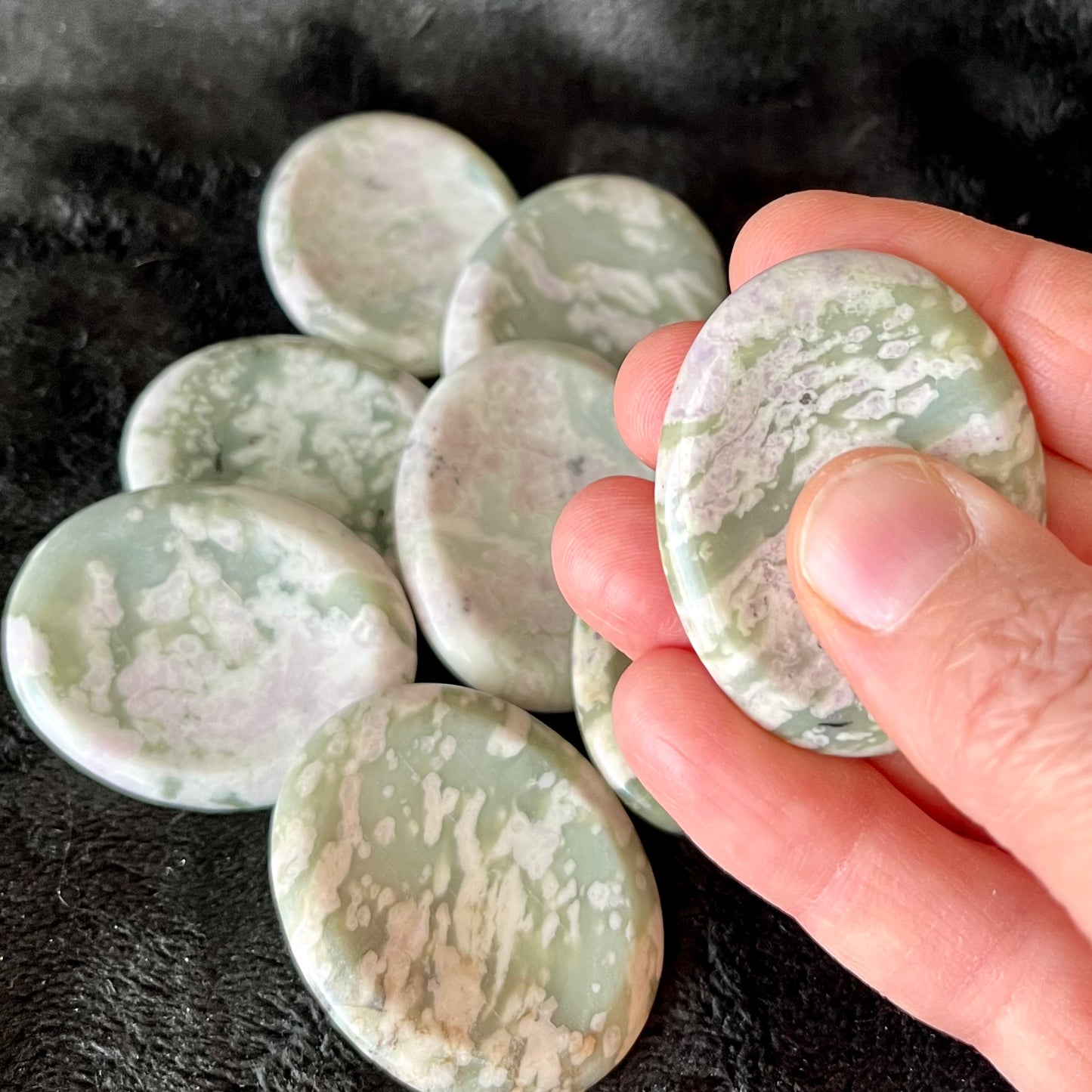 Peace Jade Worry Stone (Approx. 1 3/4” - 1 3/8”) 1732