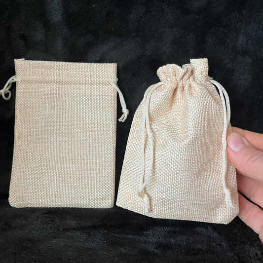 Golden Tweed Drawstring Bag (Approx. 4” x 6") BAG-0130