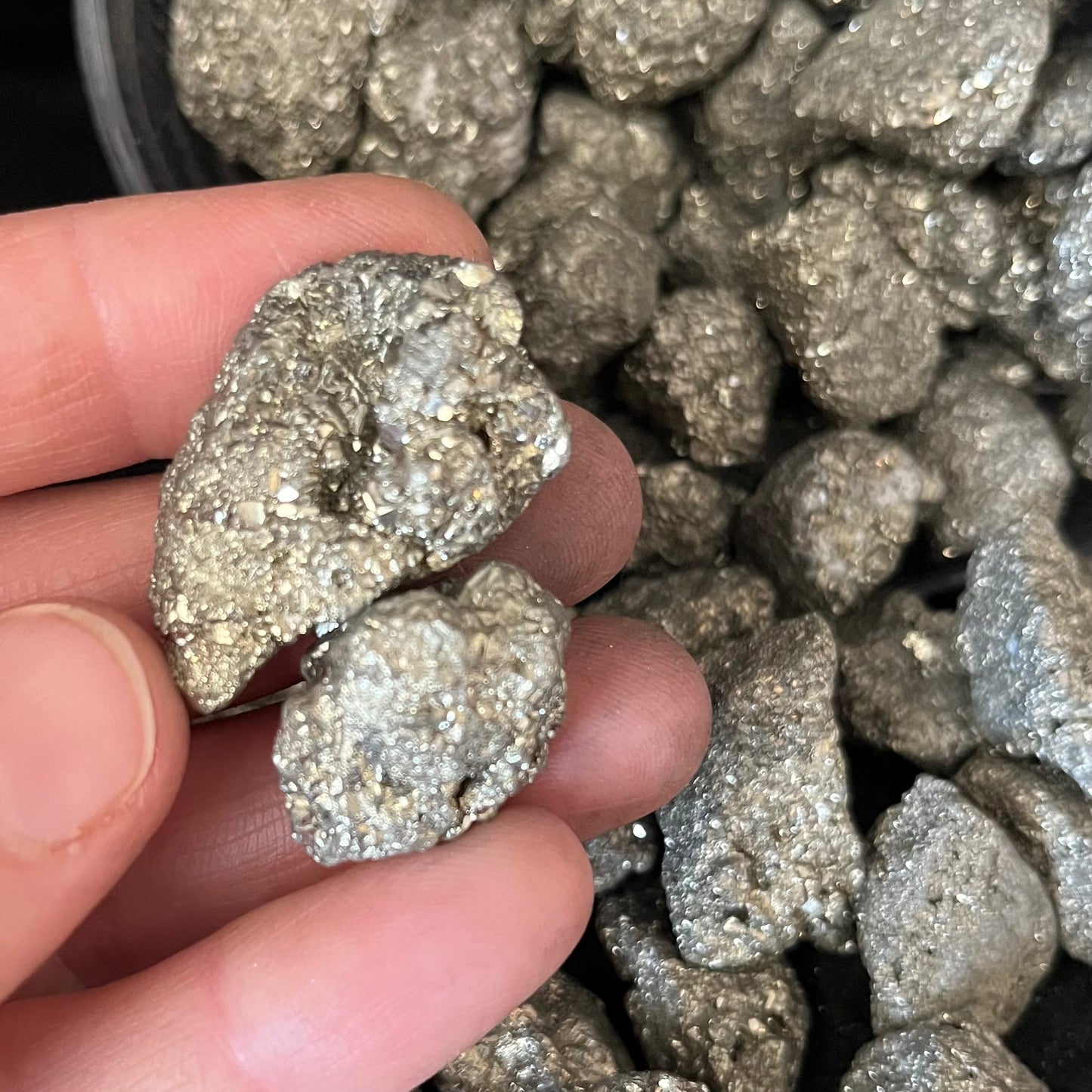 Small Pyrite Crystal Chunk, 1 Pound Bag, WC-0014