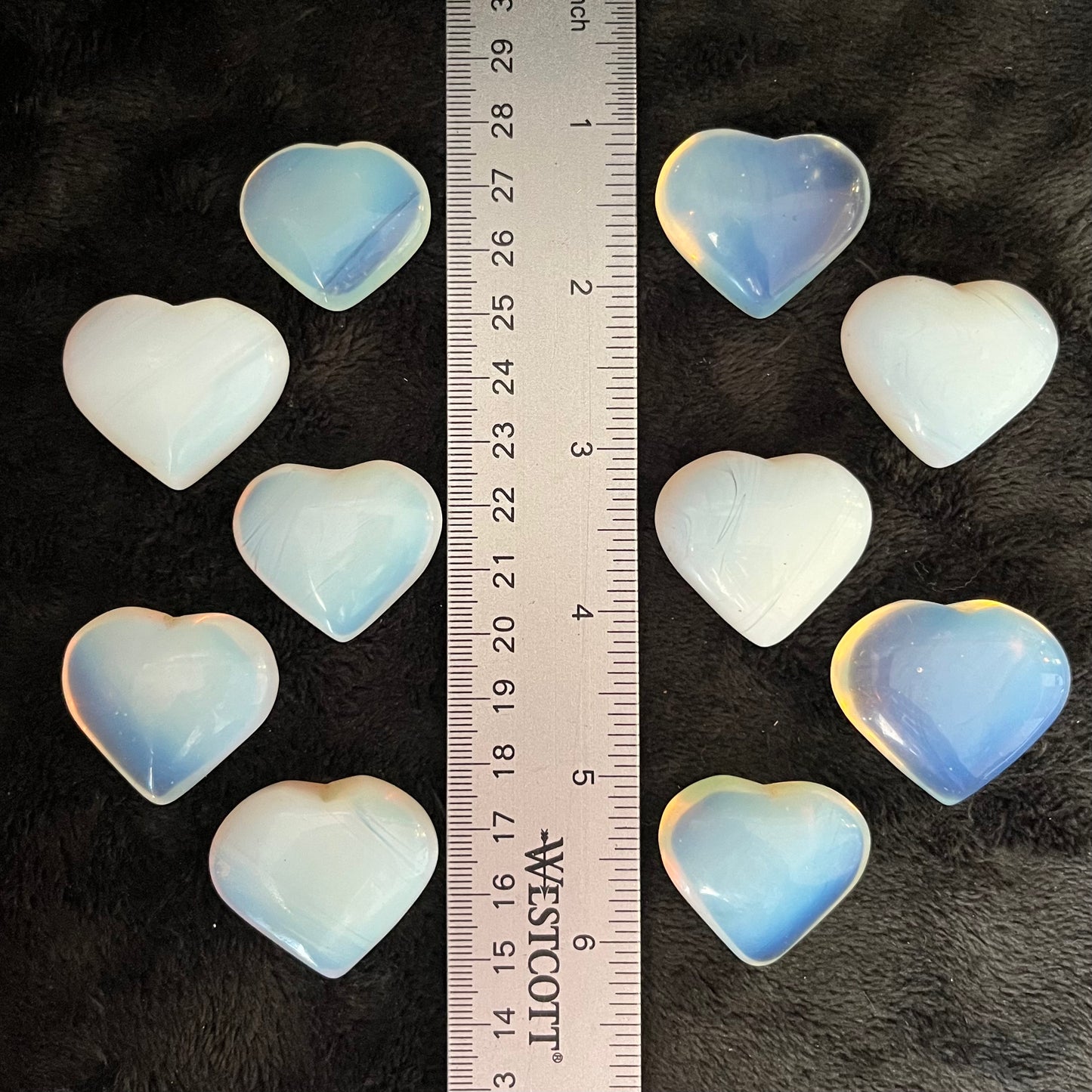 Opalite Puffy Heart (Approx. 1 1/8” - 1 1/4”) 1736