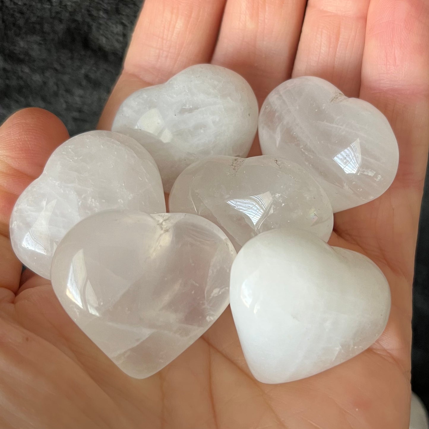 Candle Quartz Puffy Heart (Approx. 1 1/4”) 1013