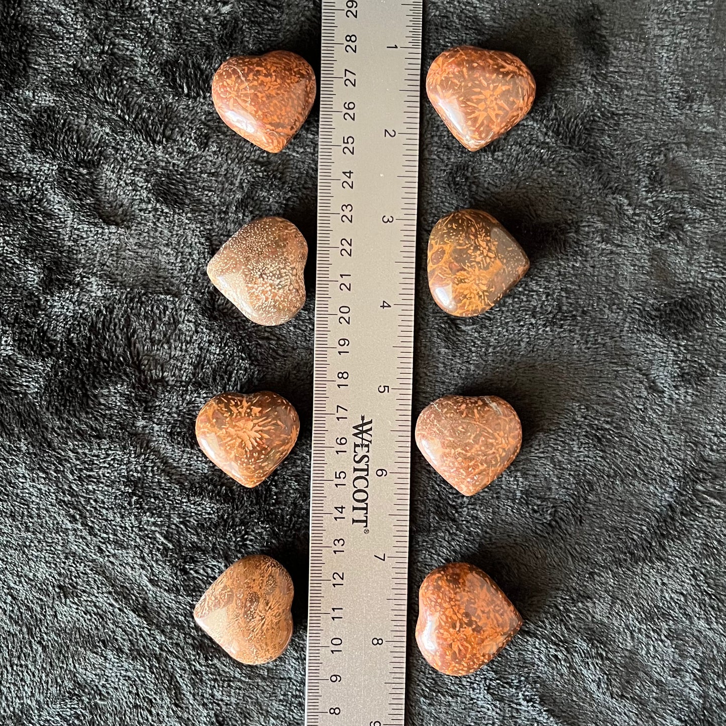 Elephant Skin Jasper  Puffy Heart (Approx. 1 1/4”) 0998