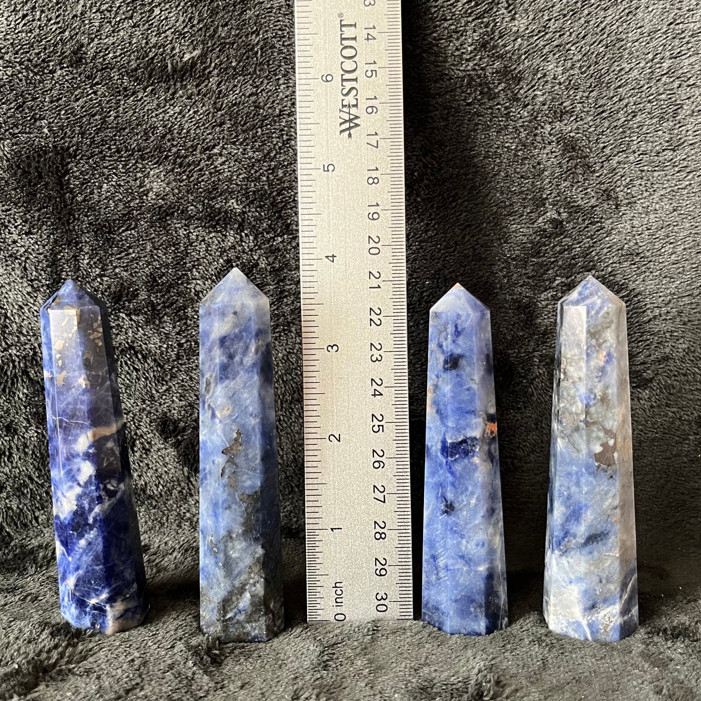 Sodalite 8-sided Obelisks (Approx. 2 3/4” - 4”) WO-0056