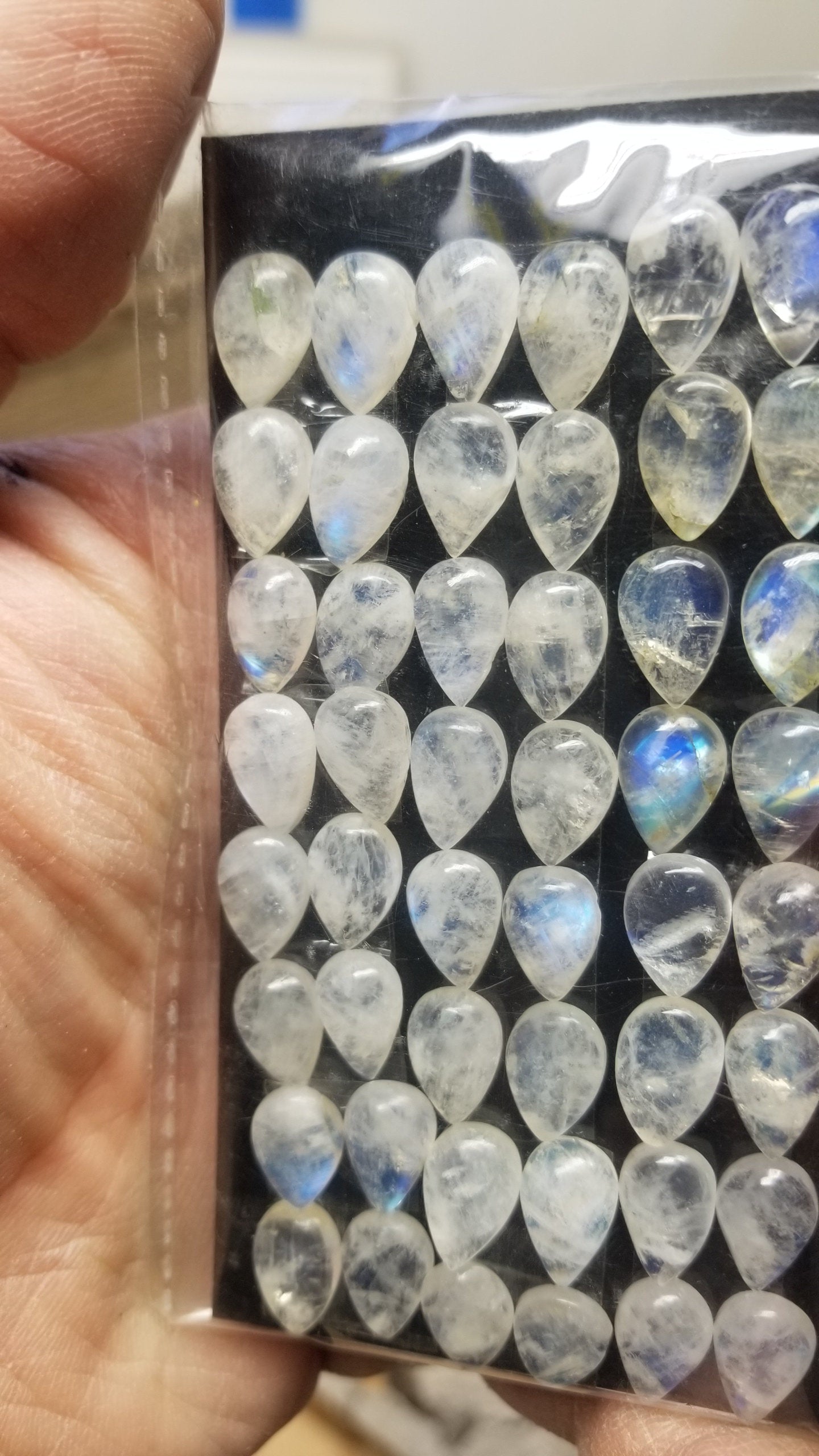 Rainbow Moonstone Cabochon You will receive one cabochon(Small, Approx. 12mm) BIN-0166-C