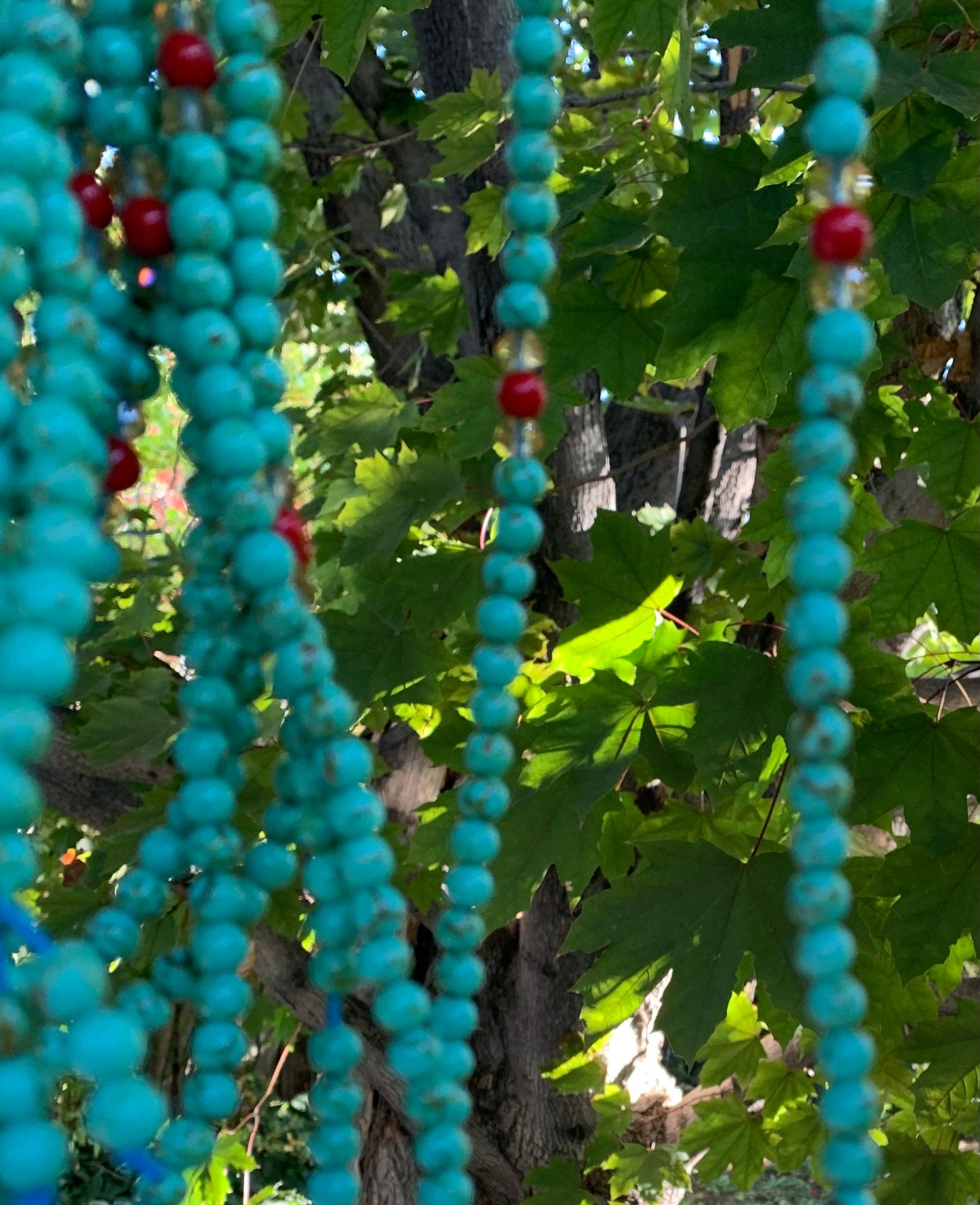 Turquoise Howlite Mala Bead Necklace/Bracelet 1078