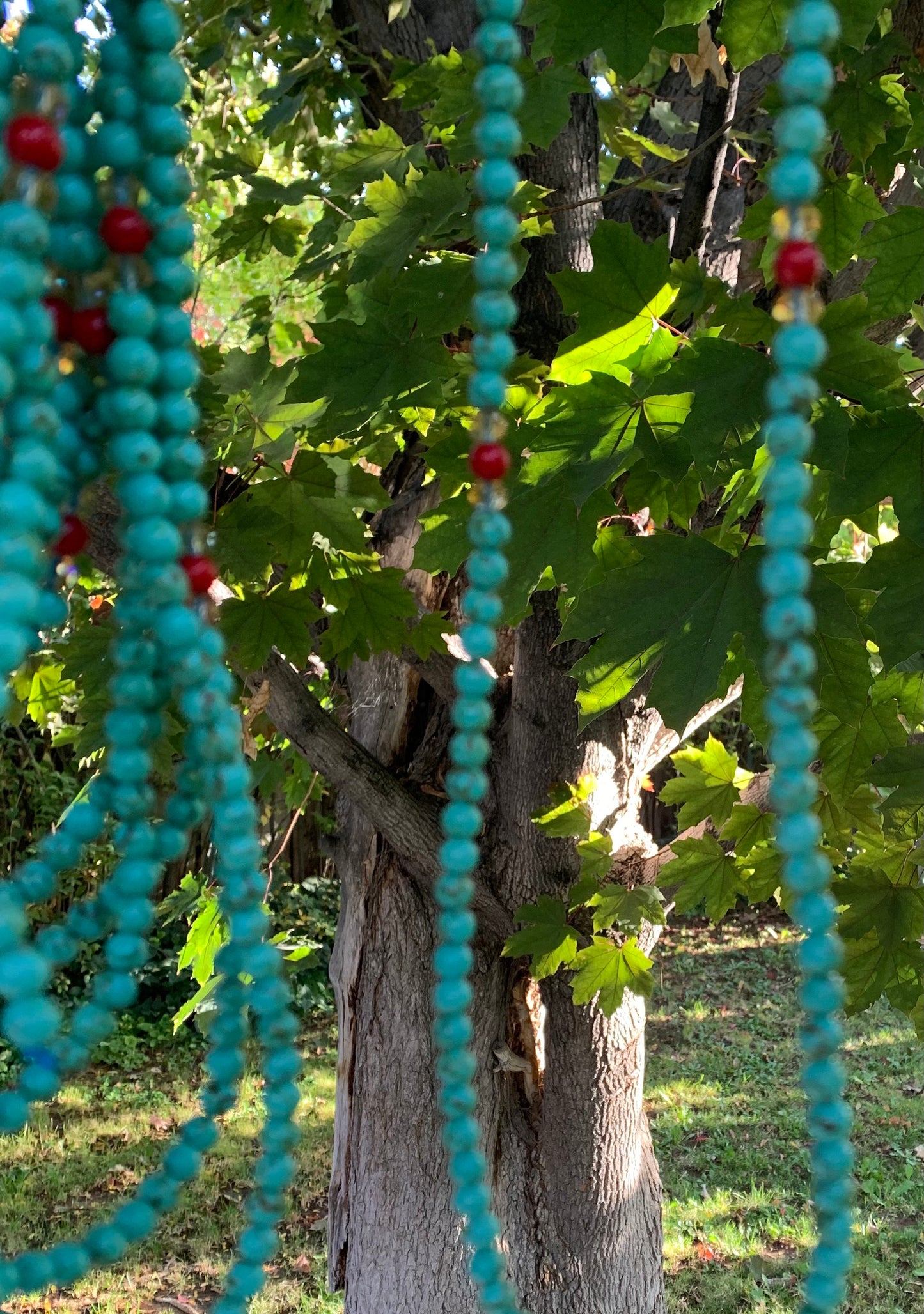 Turquoise Howlite Mala Bead Necklace/Bracelet 1078