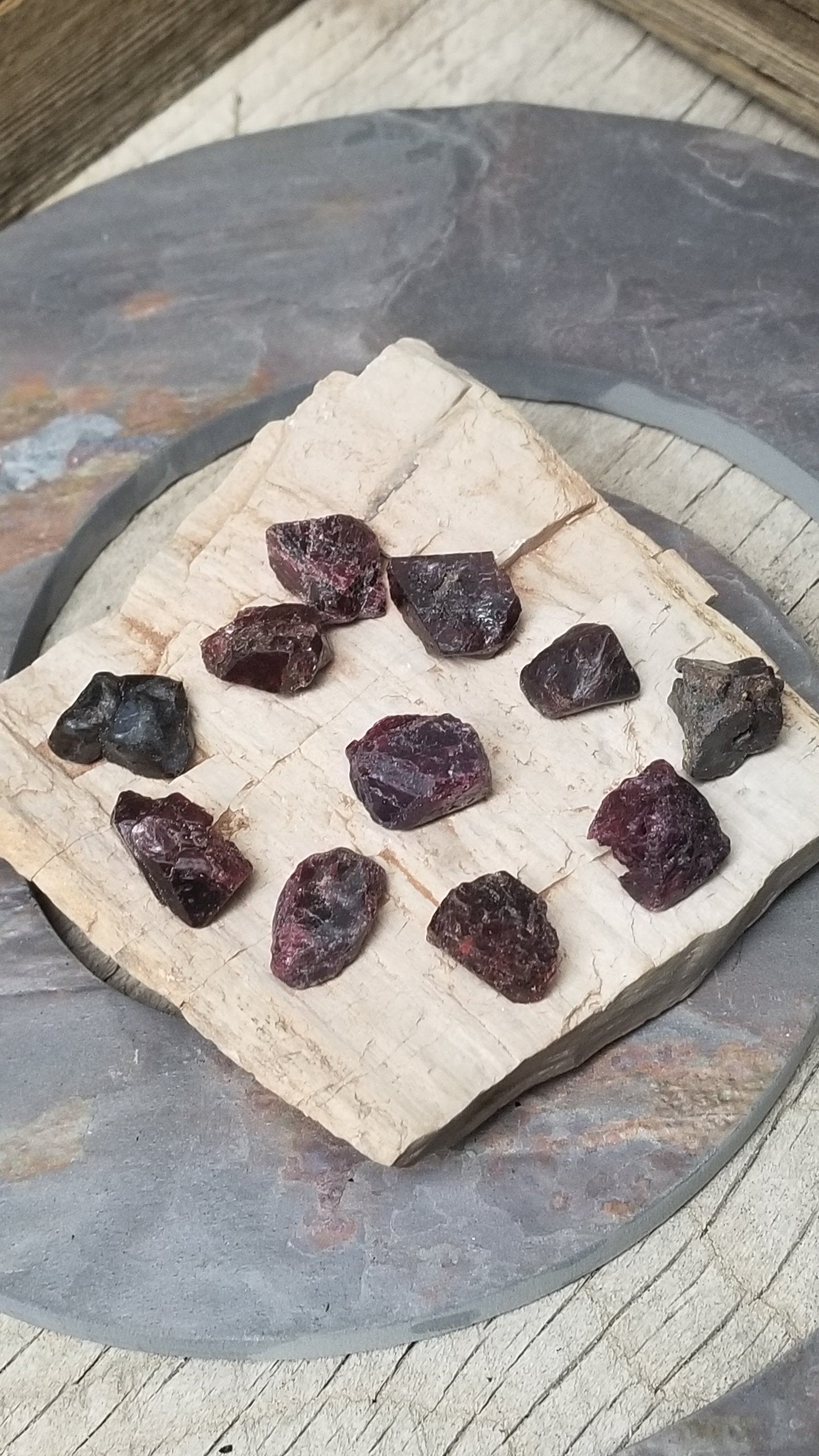 Spinel chunks and partial Crystal's XL Amplify Feelings Love, Generosity, Crystal Grid or Craft Supply 0354