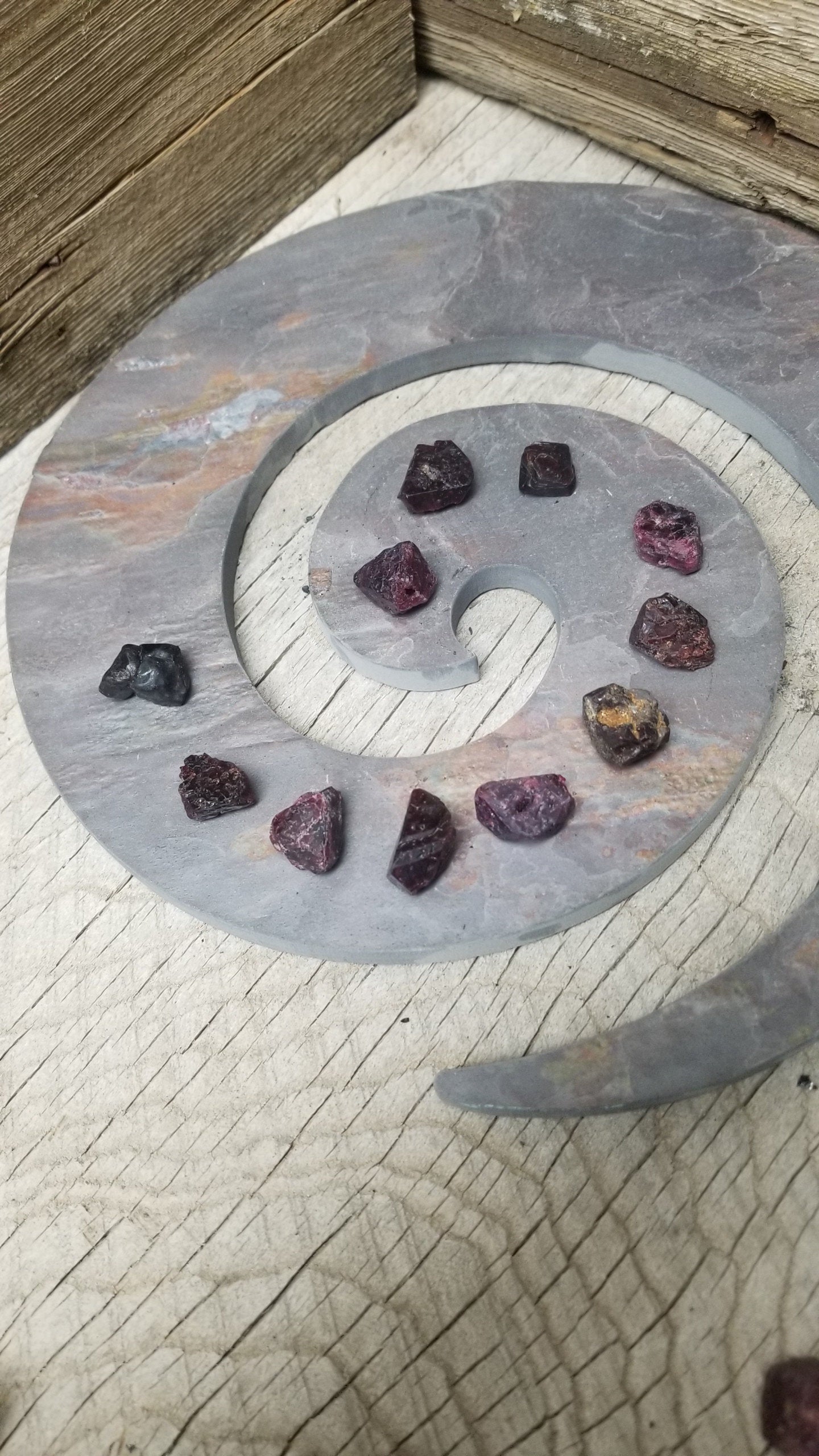 Spinel chunks and partial Crystal's XL Amplify Feelings Love, Generosity, Crystal Grid or Craft Supply 0354