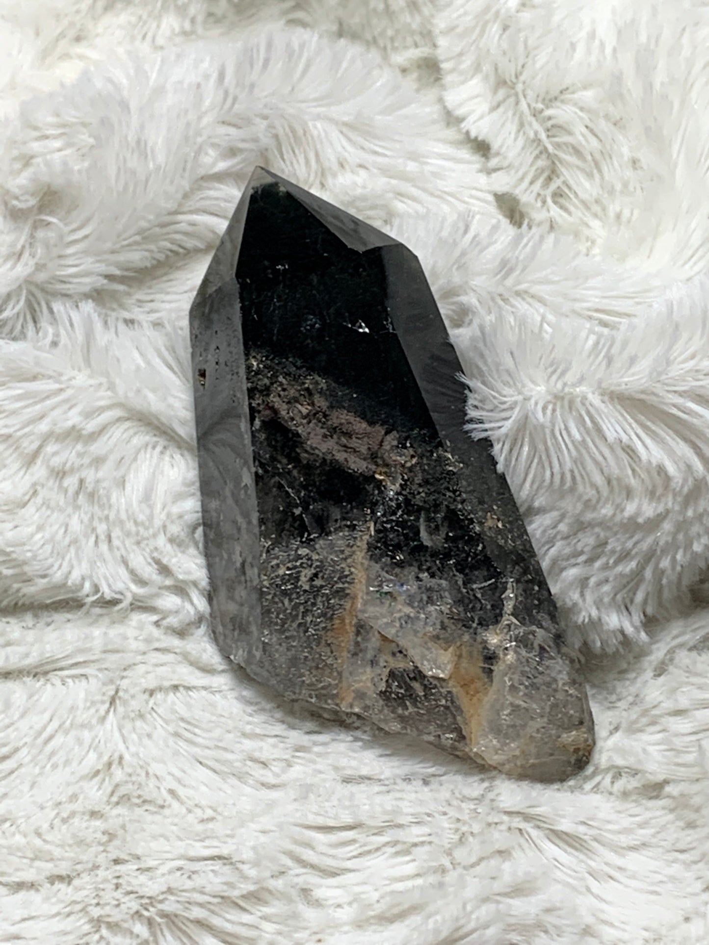 Chlorite Quartz Point, Quartz Crystal, Healing Stone CRY-0058