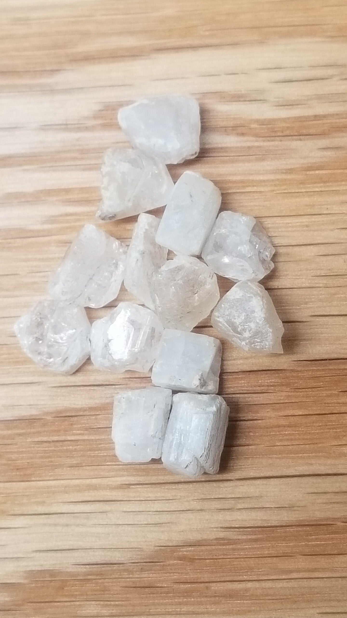 Naturally formed Phenakite Crystal chunks, (Approx .403 inch) One Crystal, Rough, for Crystal Grid Making or Wire Wrapping 0124-L