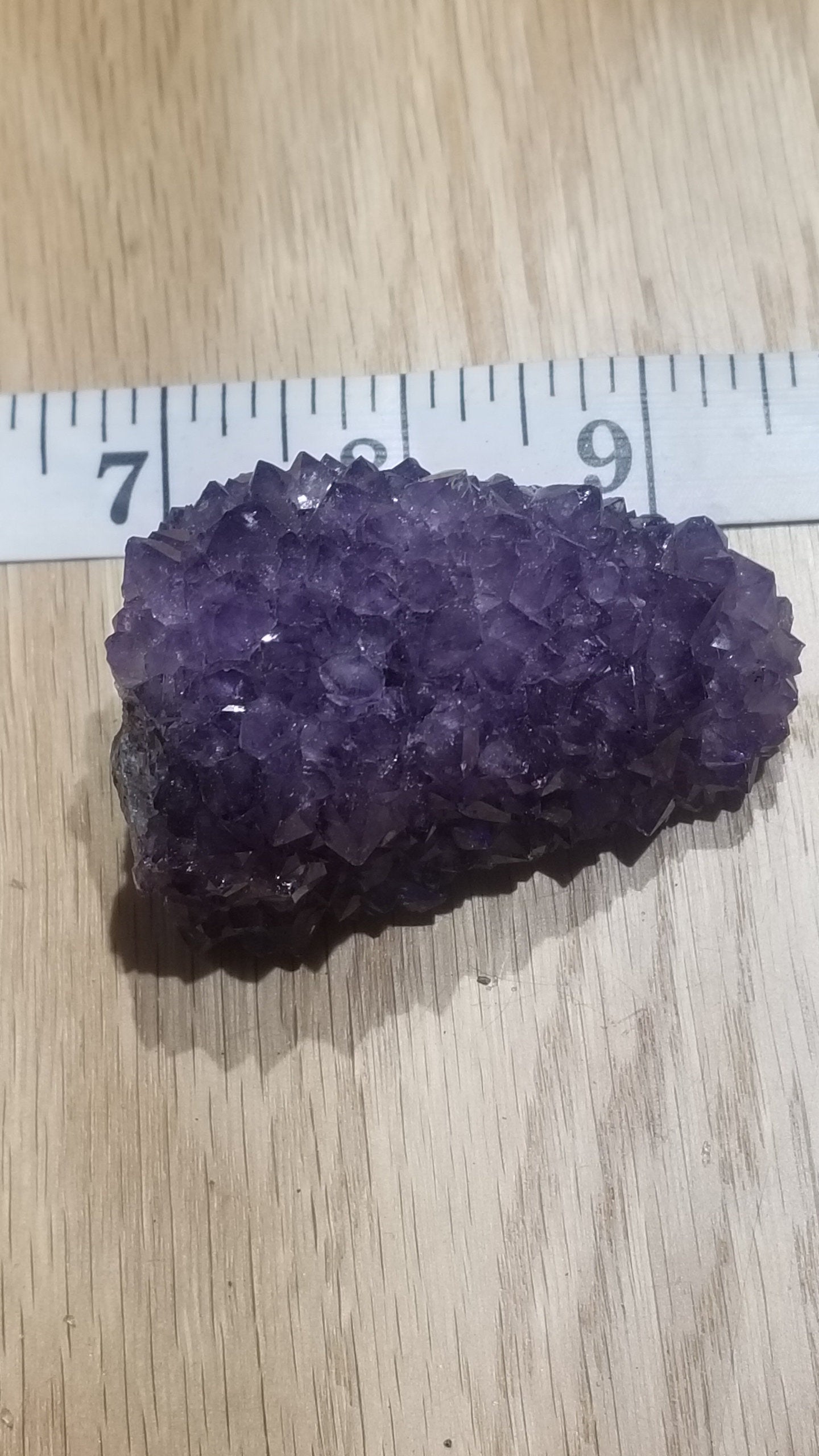 Amethyst crystals approximately 2 1/2" by 1 1/2"