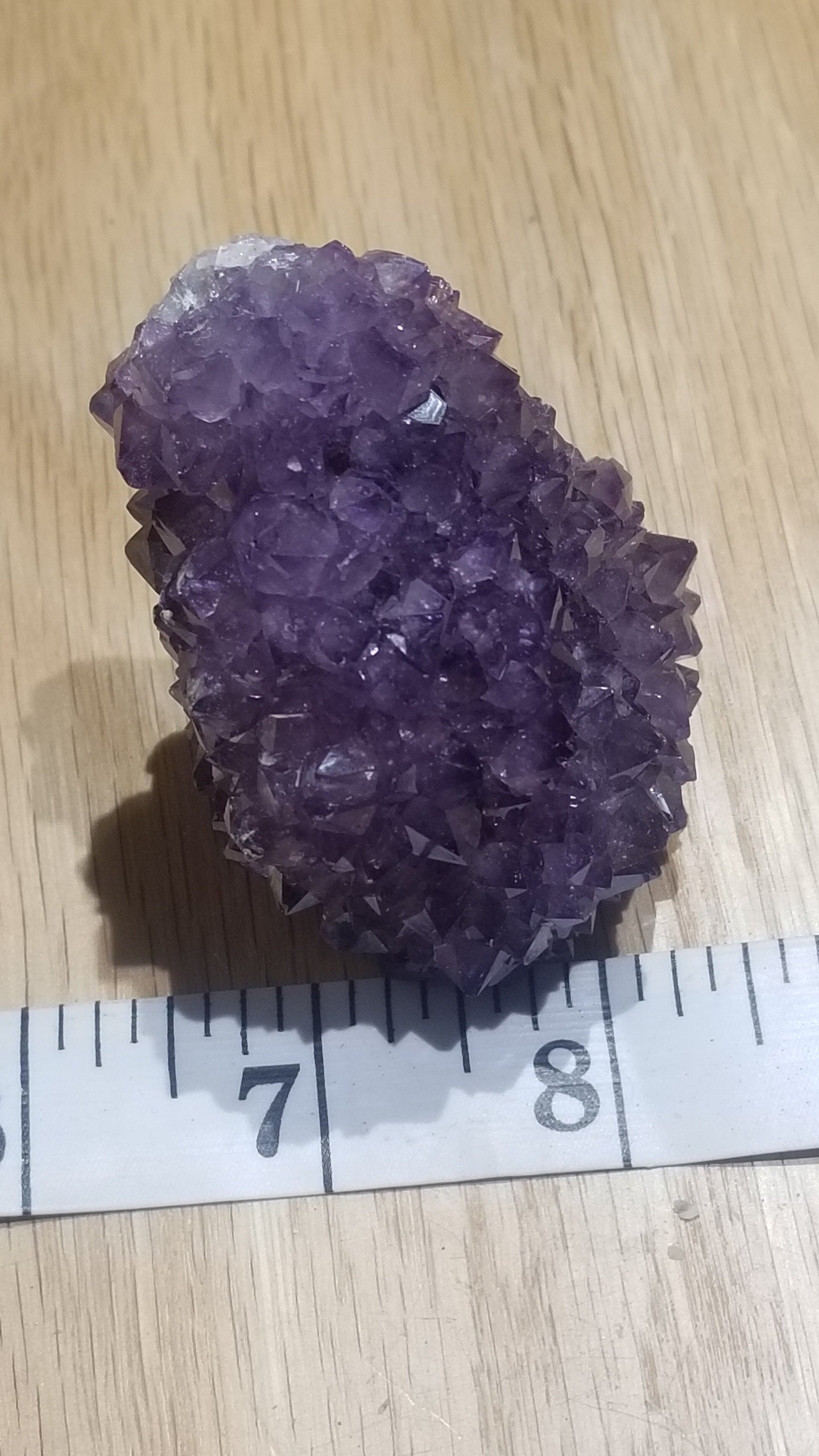 Amethyst AAA, Crystal, Natural Dark Purple (Approx 2 3/4" - 1 3/4- 1 3/4") Cluster Blossom Box- Blsm-10