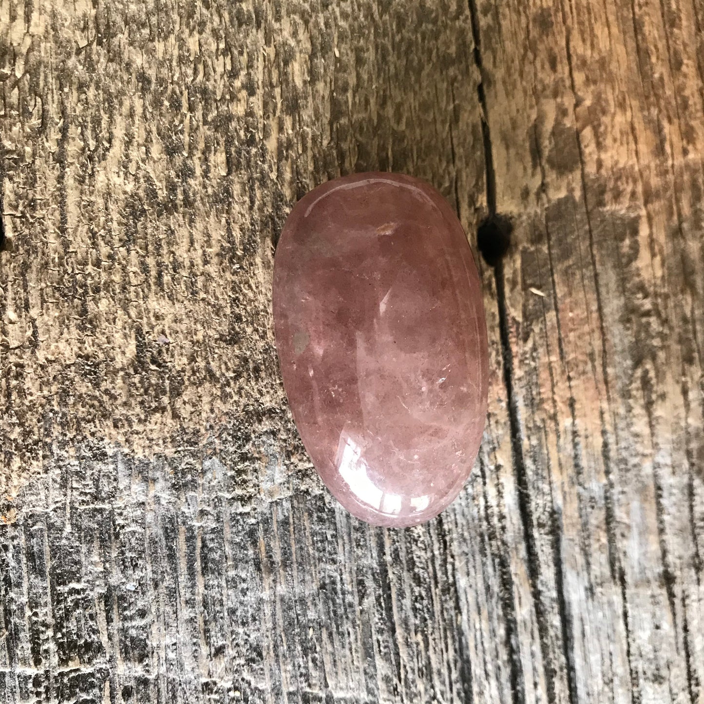 Strawberry Quartz Palm Stone, (Approx 1 3/4" - 2") Stone to Amplify Feelings Love, Generosity, Crystal Grid or Craft Supply 0265