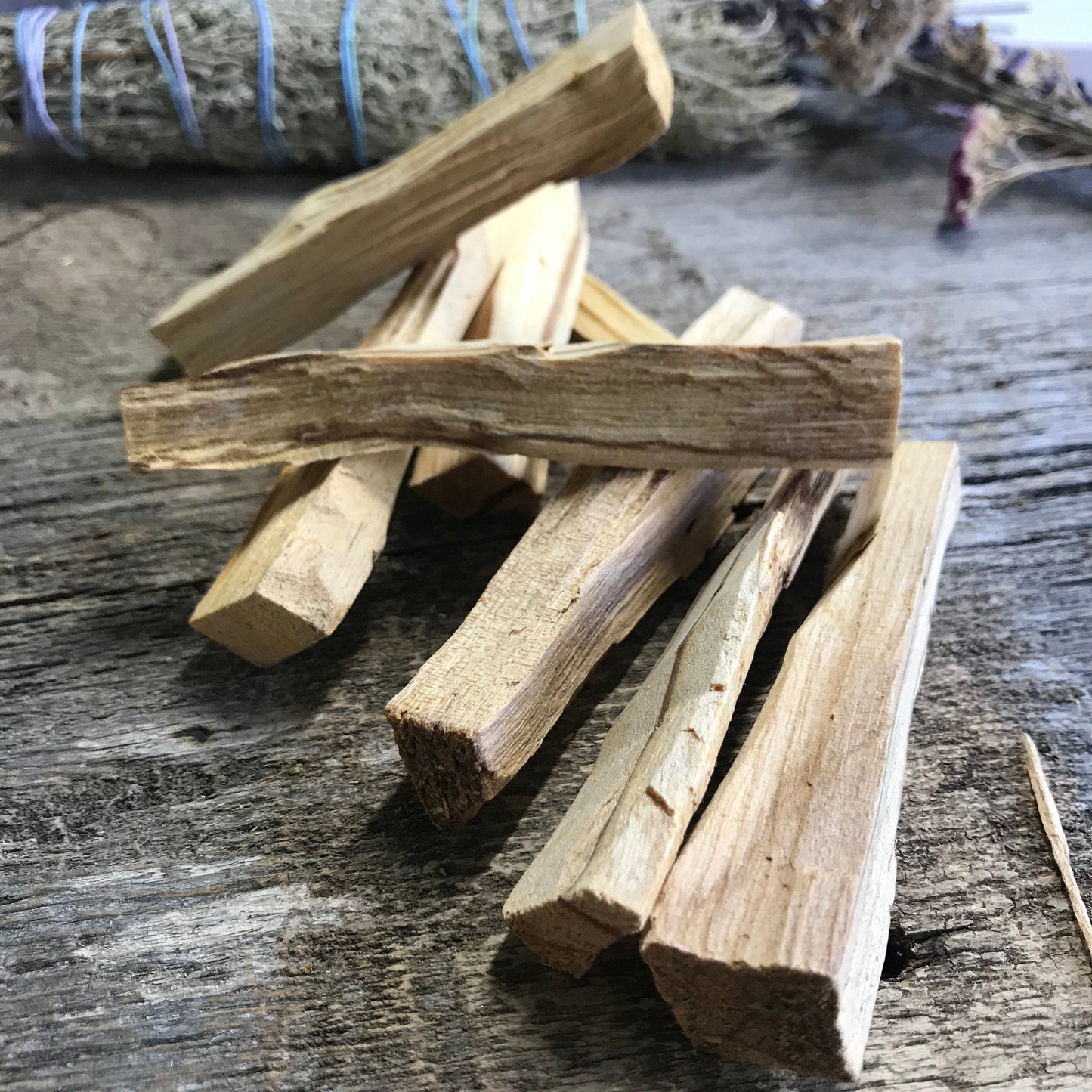 Large Palo Santo Wood Stick, Wood, ( Approx 4" long) Aromatic Wood for Meditation and Smudging 1638