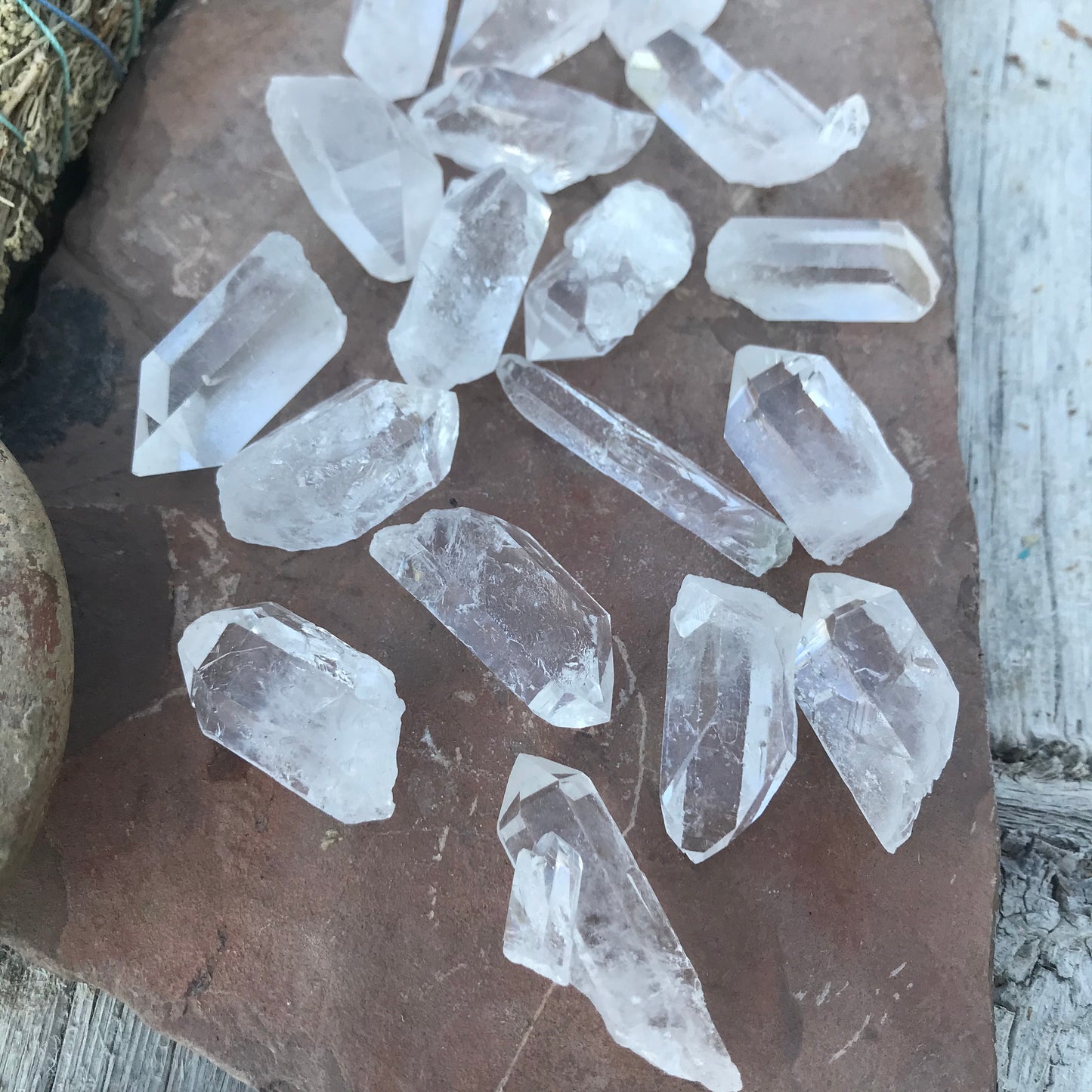 Natural Clear Quartz Crystal, ( 1 1/8" to 1 3/4" long) One Crystal, Metaphysical Quartz Rough 0489