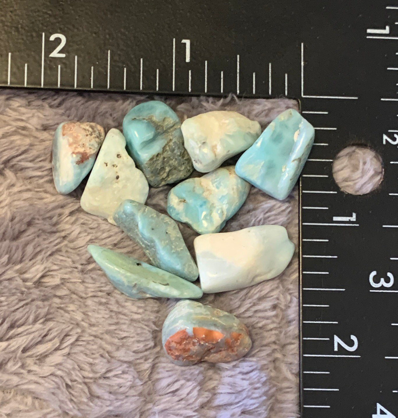 Larimar Polished Stone, Very Small (Approx. 1/2" - 3/4") 0745