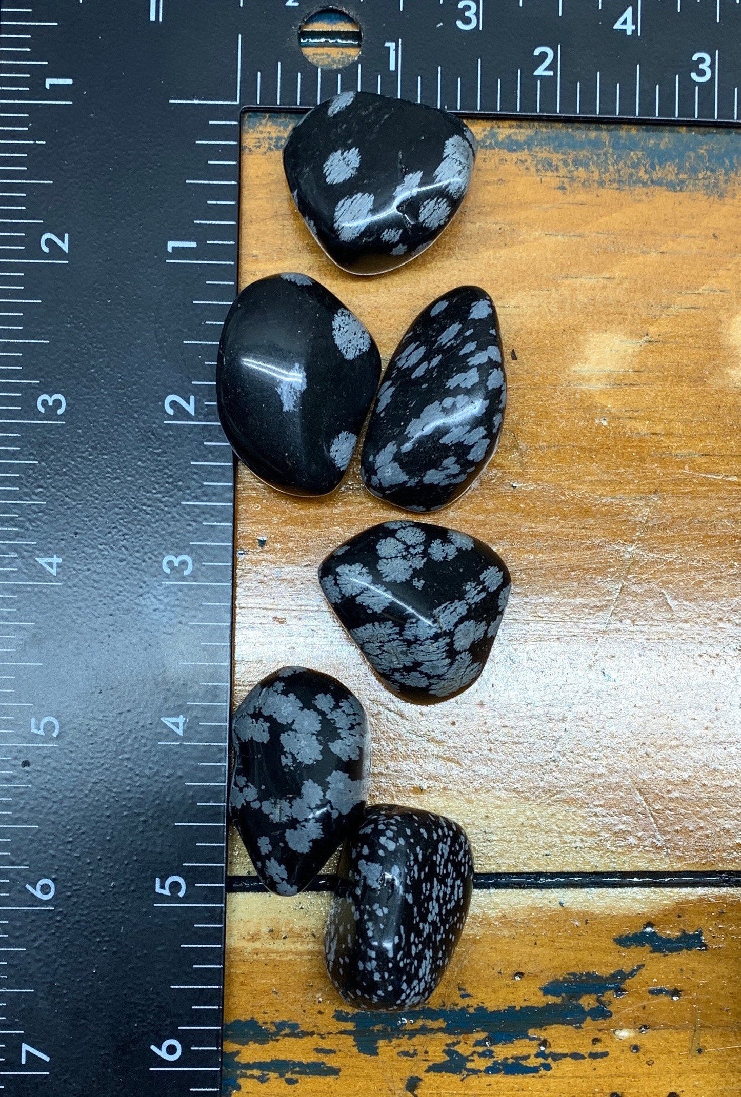 Snowflake Obsidian Tumbled Stone (Approx. 1" - 1 1/4") BIN-1515