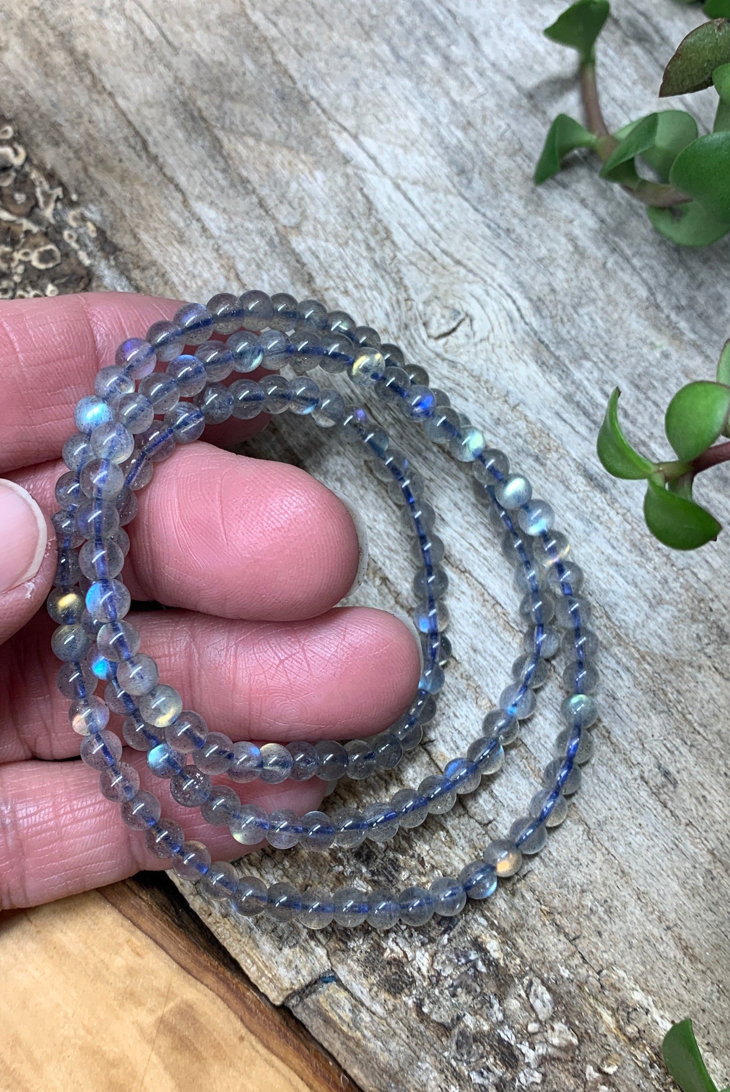 Labradorite Wrap Bracelet        BRC-0059