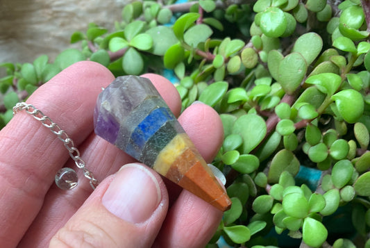 Chakra Crystals Pendulum PND-0021