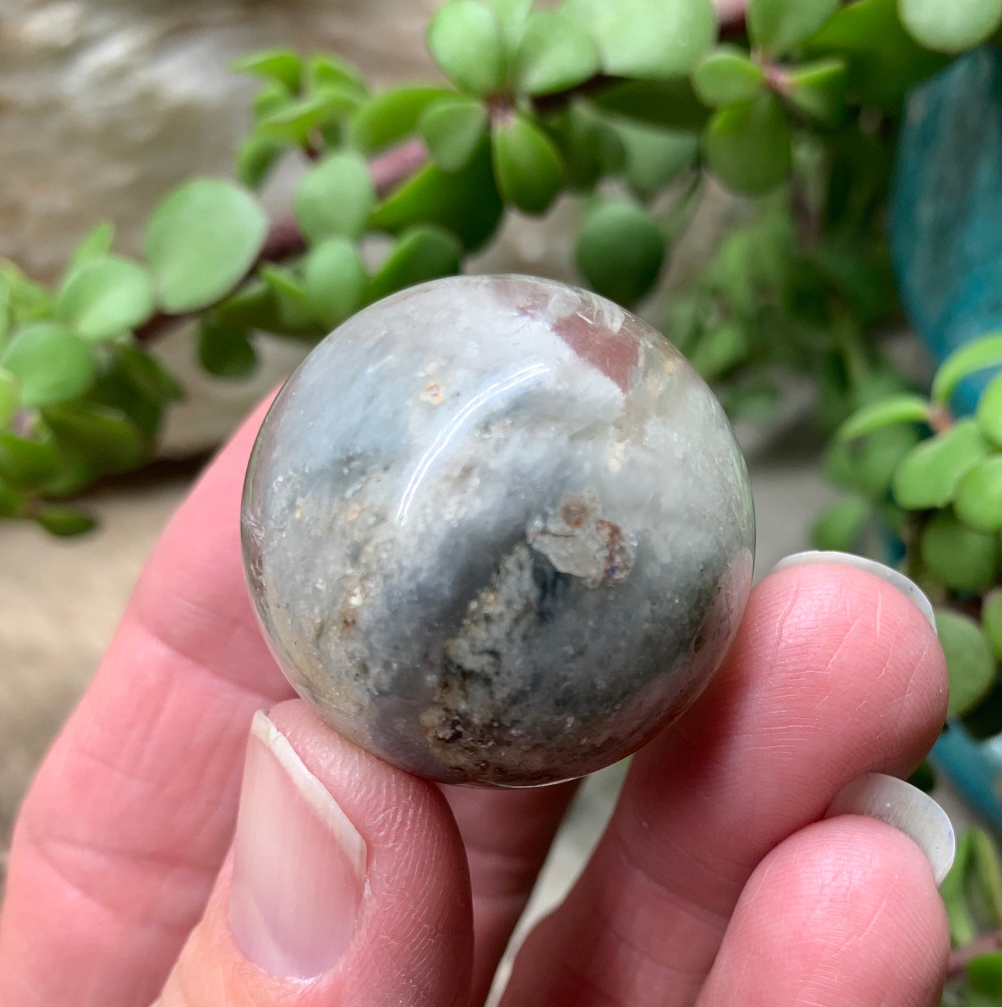 Chlorite Quartz Sphere (Approx. 3/4" - 7/8") 1446