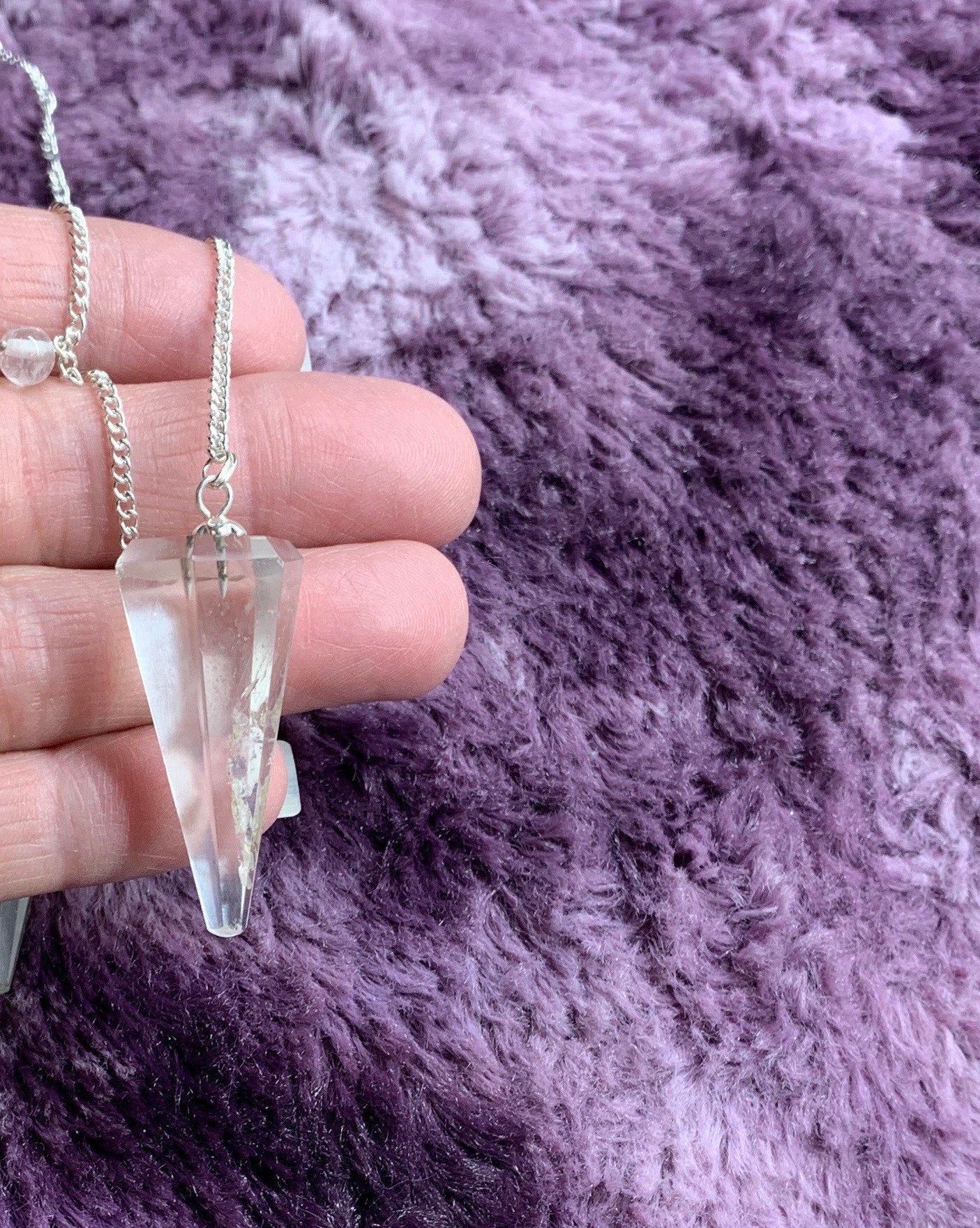 Clear Quartz Pendulum 0939