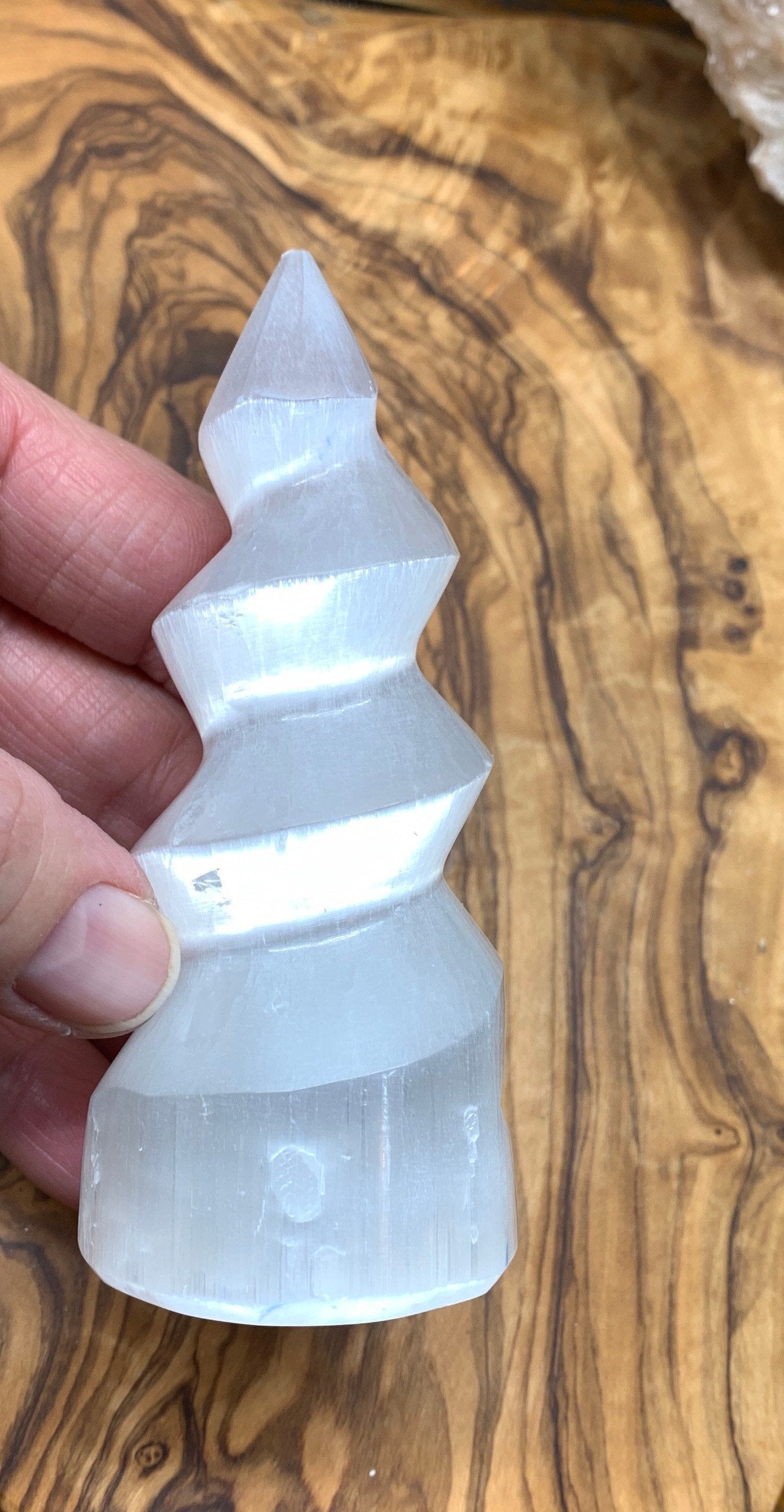 Selenite Horn (Approx. 4") S-0068