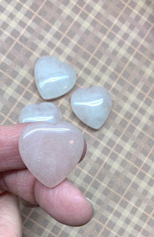 Rose Quartz Heart 25mm 0560