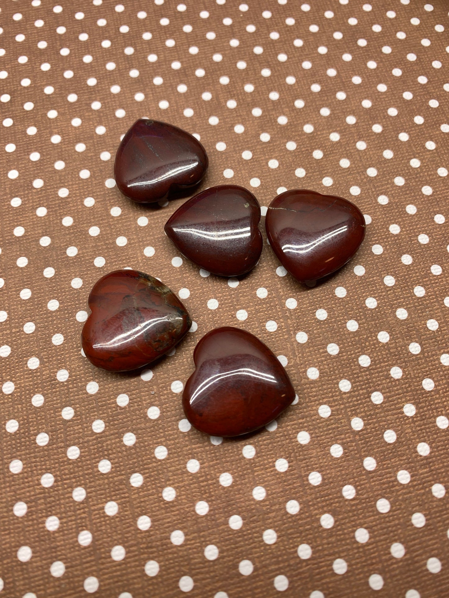 Red Iron Jasper Heart 25mm 0572