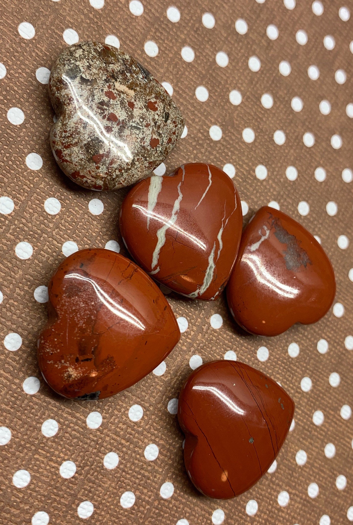 Red Jasper Heart 25mm 0563