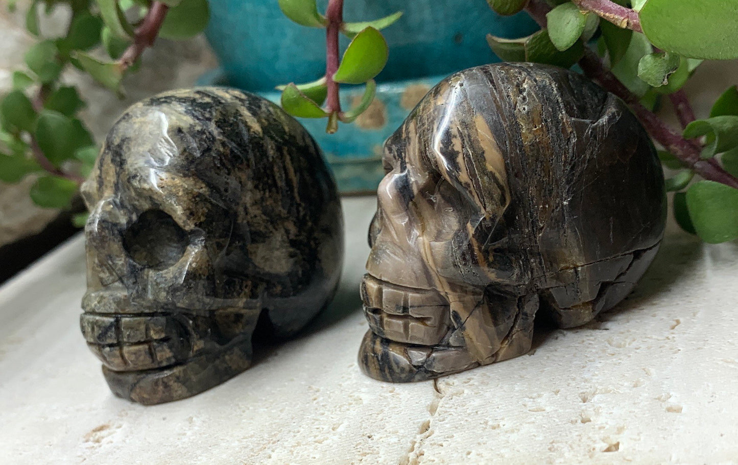 Jasper Carved Skull 0206