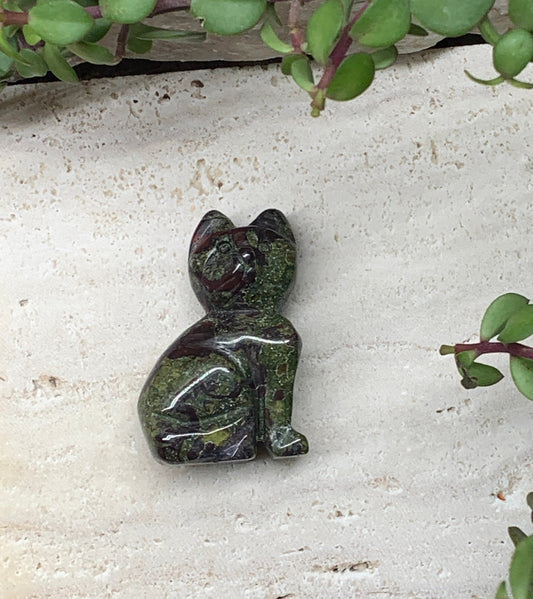 Dragons Blood Jasper Cat Figurine 0968