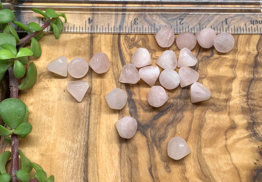 Rose Quartz Cabochon Cone 0227