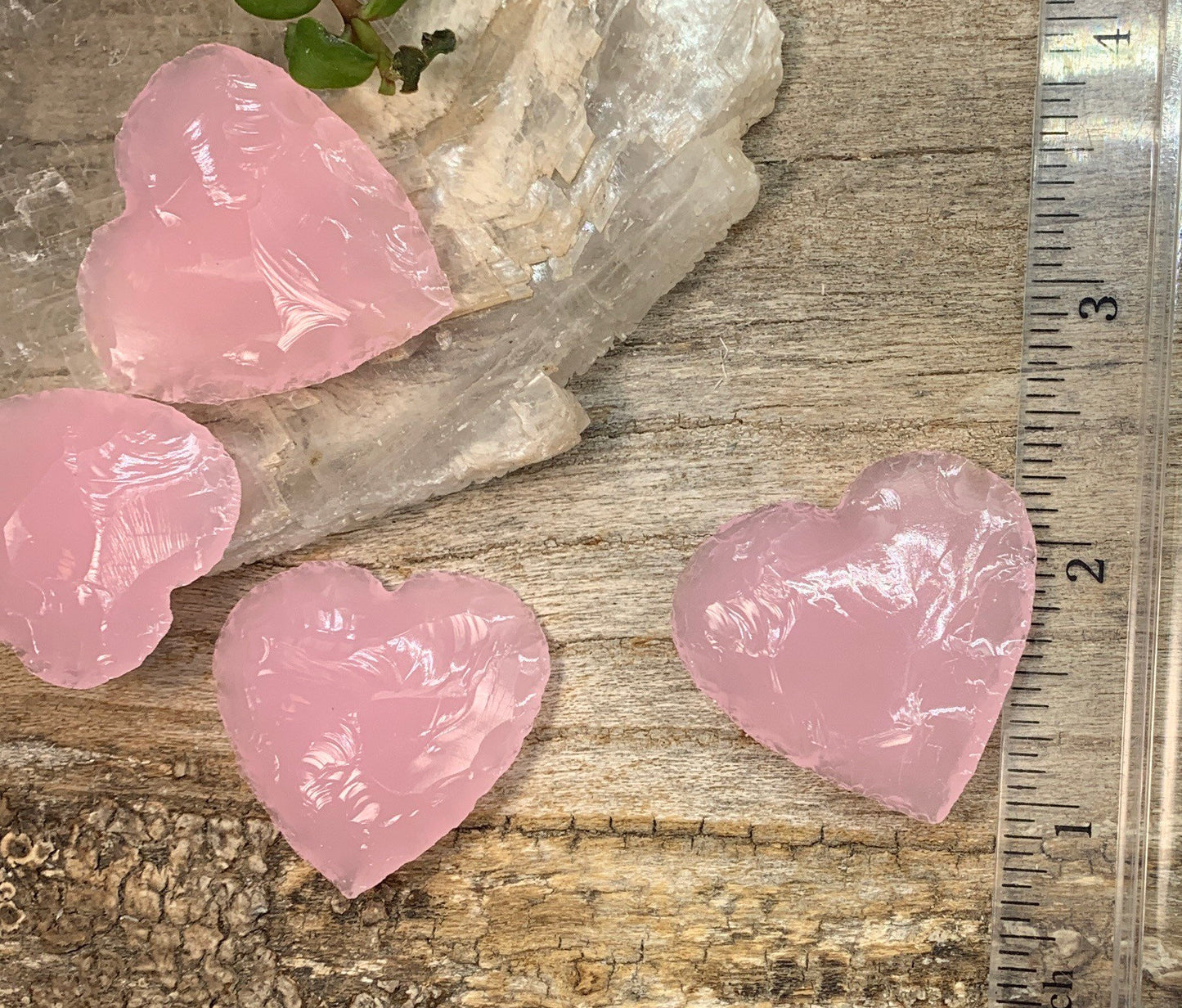 Pink Opalite Heart (Approx. 1 1/4" - 1 5/8") 1371