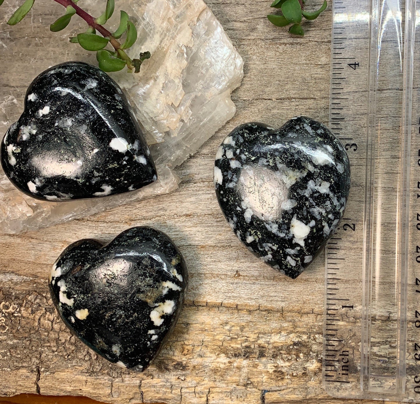 Kammerite Heart, (Approx 1 1/2" - 2 1/2") Galway Stone Heart 0589