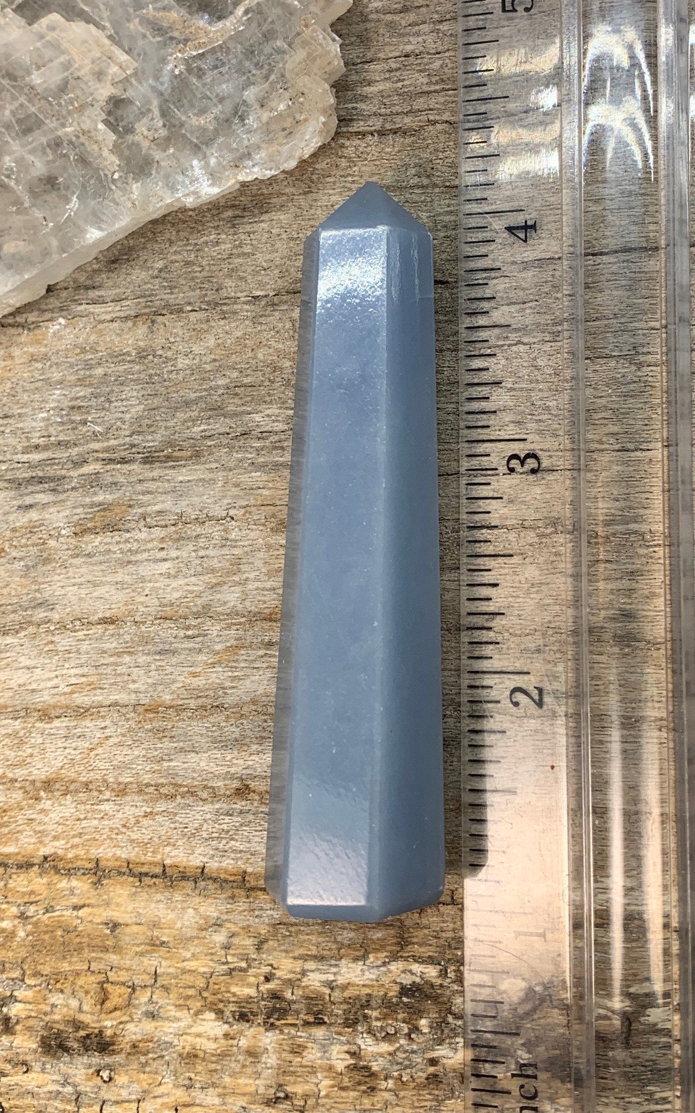 Angelite Obelisk (Approx. 2 1/2" - 3 1/2") 0854