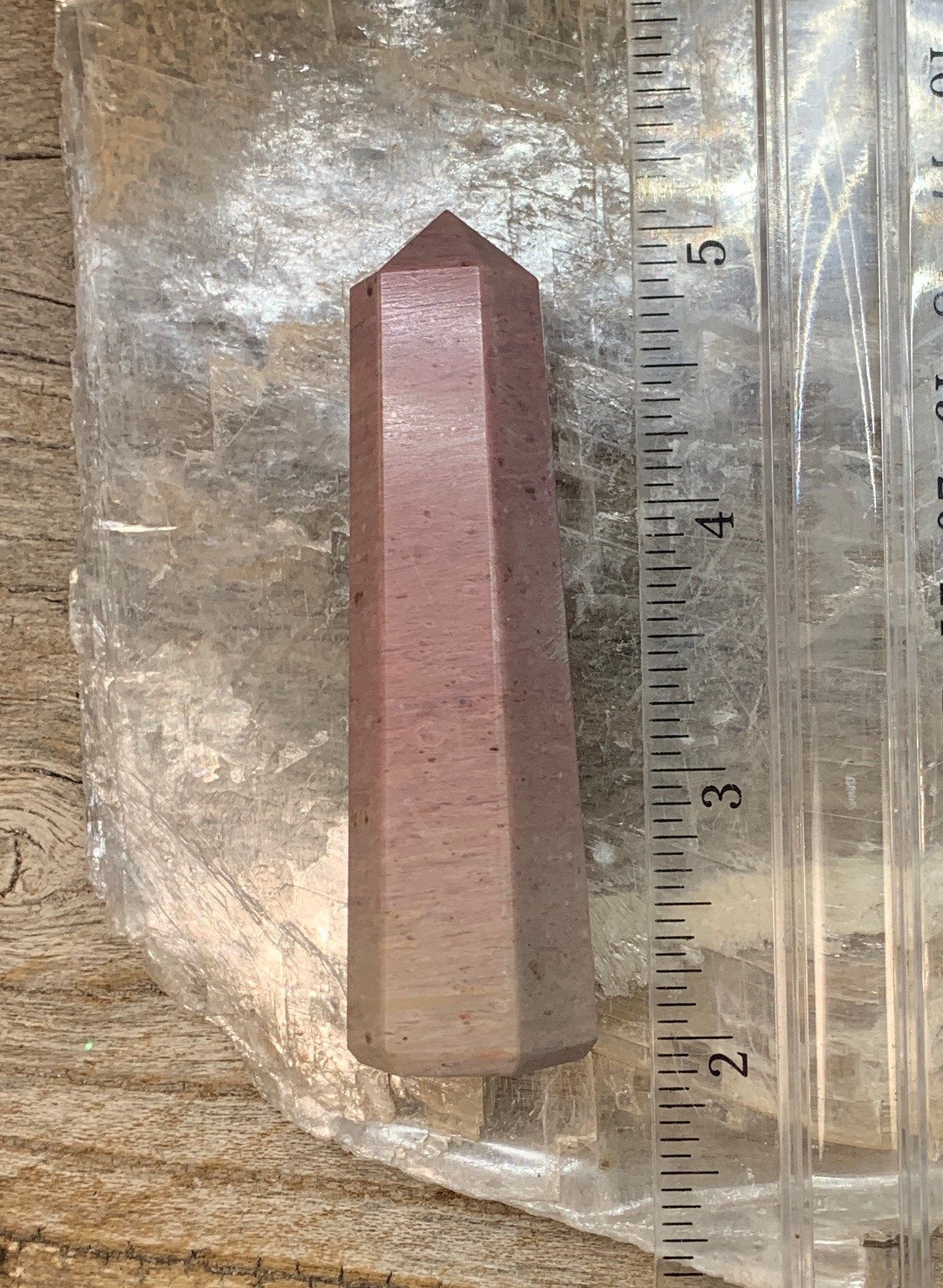 Rose Pink Jasper Obelisk 0851