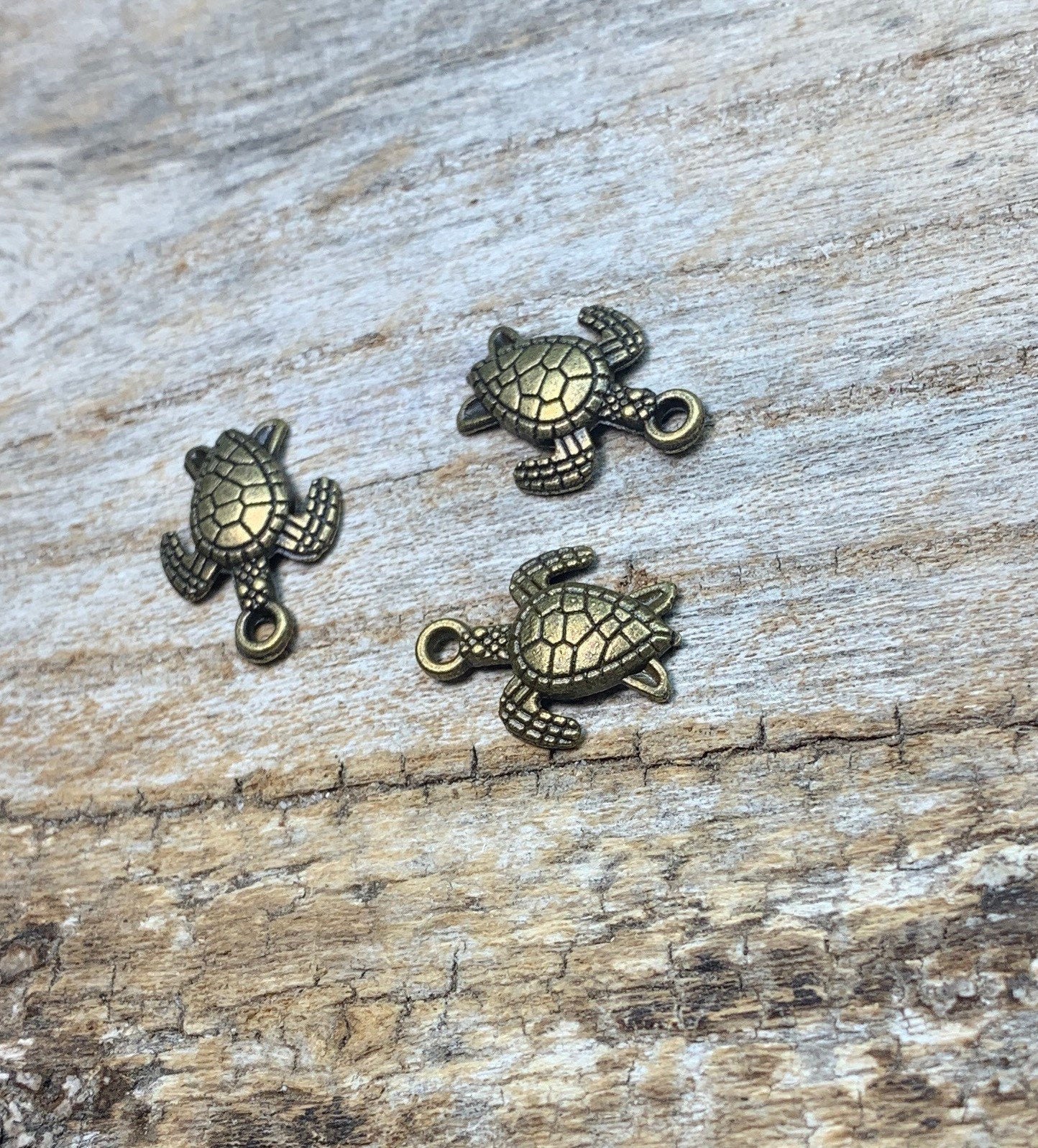 Turtle Pendant Antique Bronze 0484-C