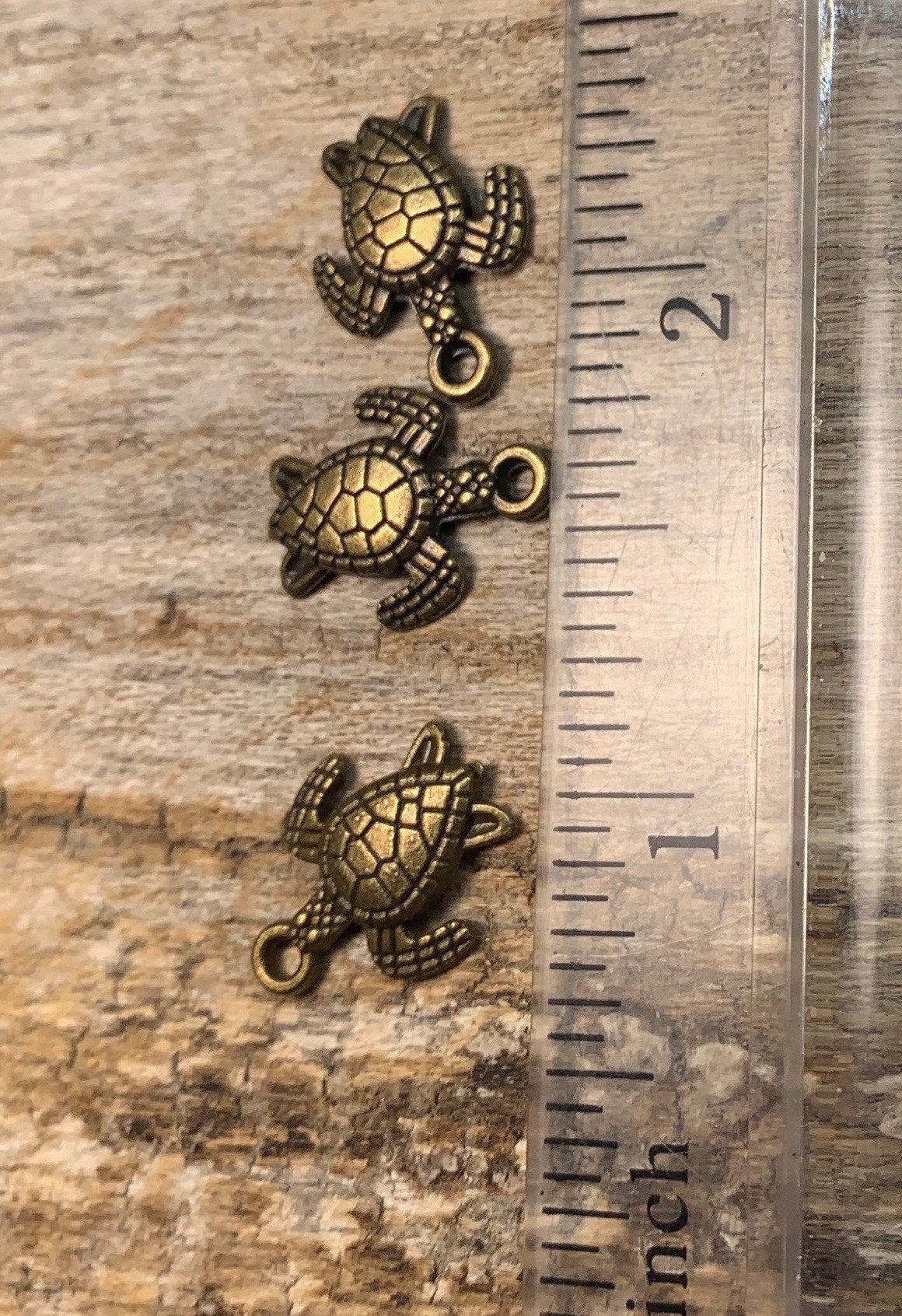 Turtle Pendant Antique Bronze 0484-C