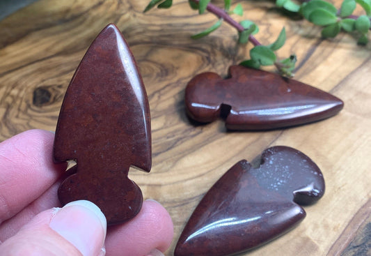 Red Jasper Polished Arrowhead (Approx. 1 3/4") 0982