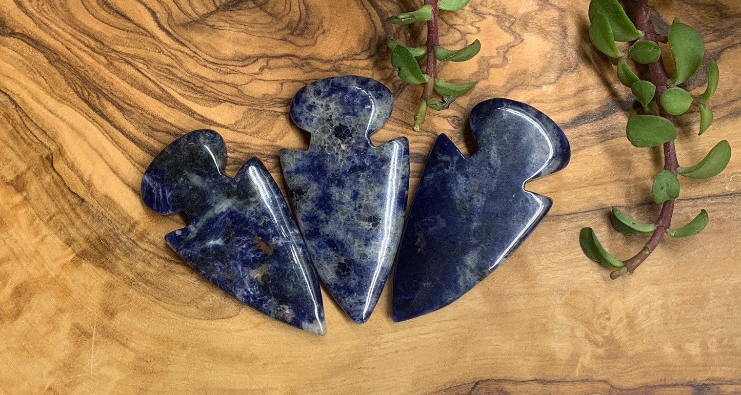 Sodalite Polished Arrowhead 0978