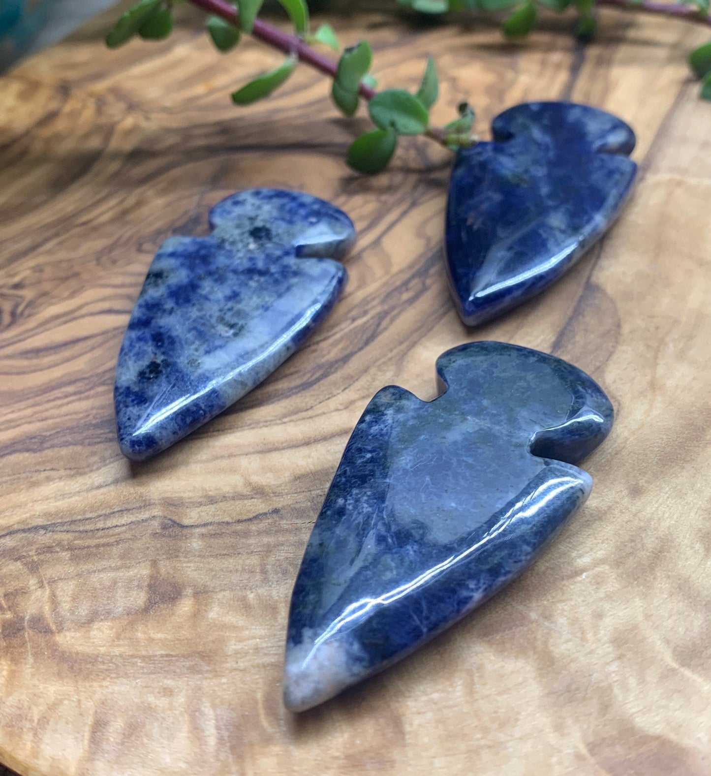 Sodalite Polished Arrowhead 0978