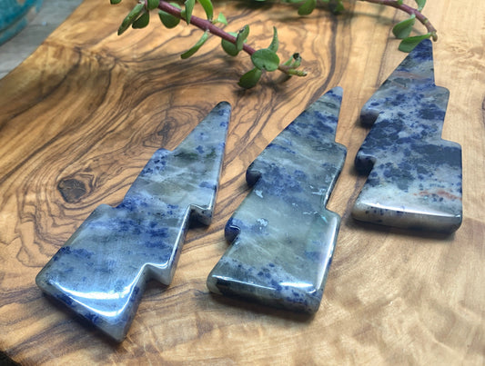 Sodalite Polished Lightning Bolt 0153