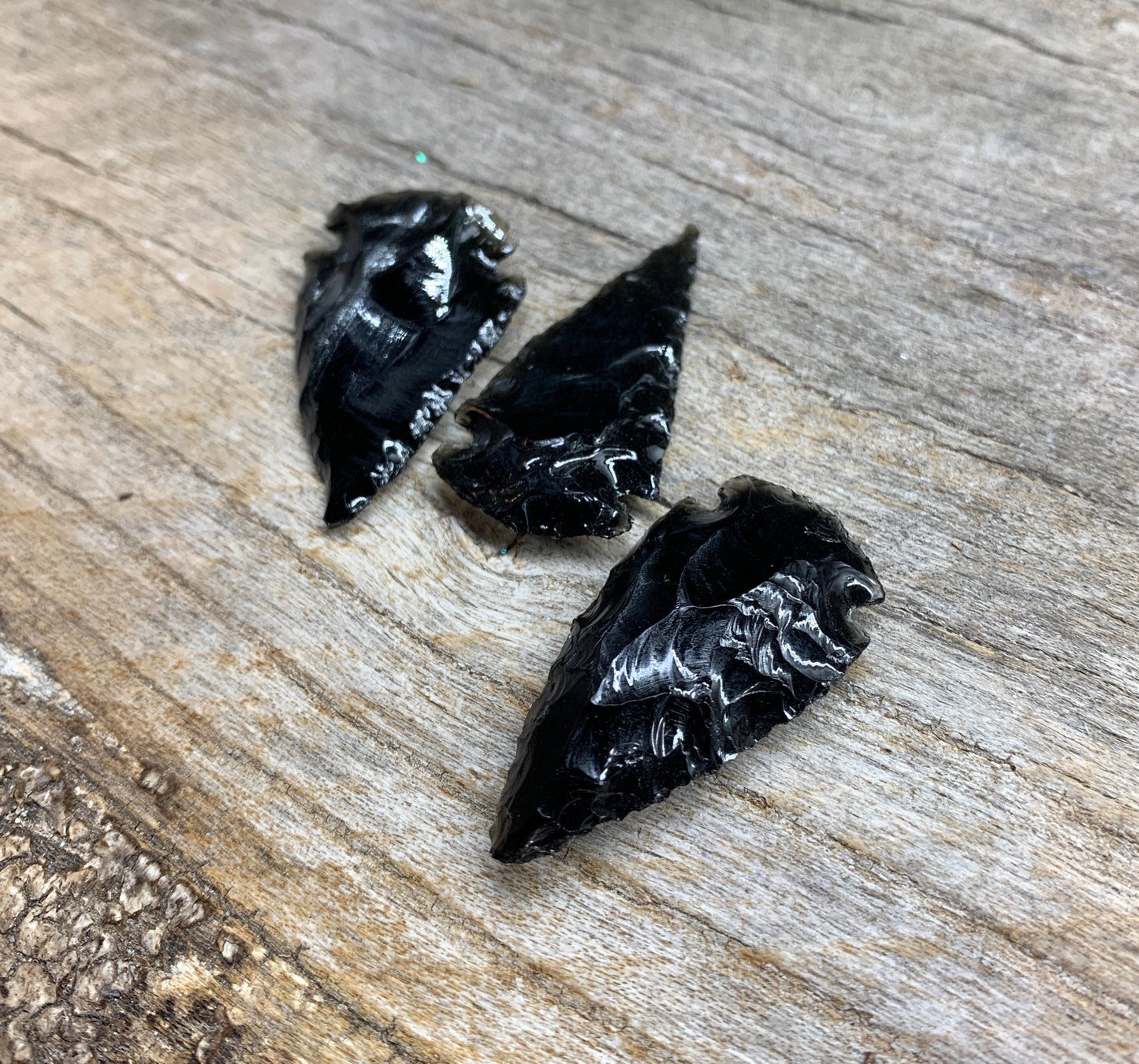 Black Obsidian Arrowhead (Approx. 1 1/4" - 1 1/2") 1362