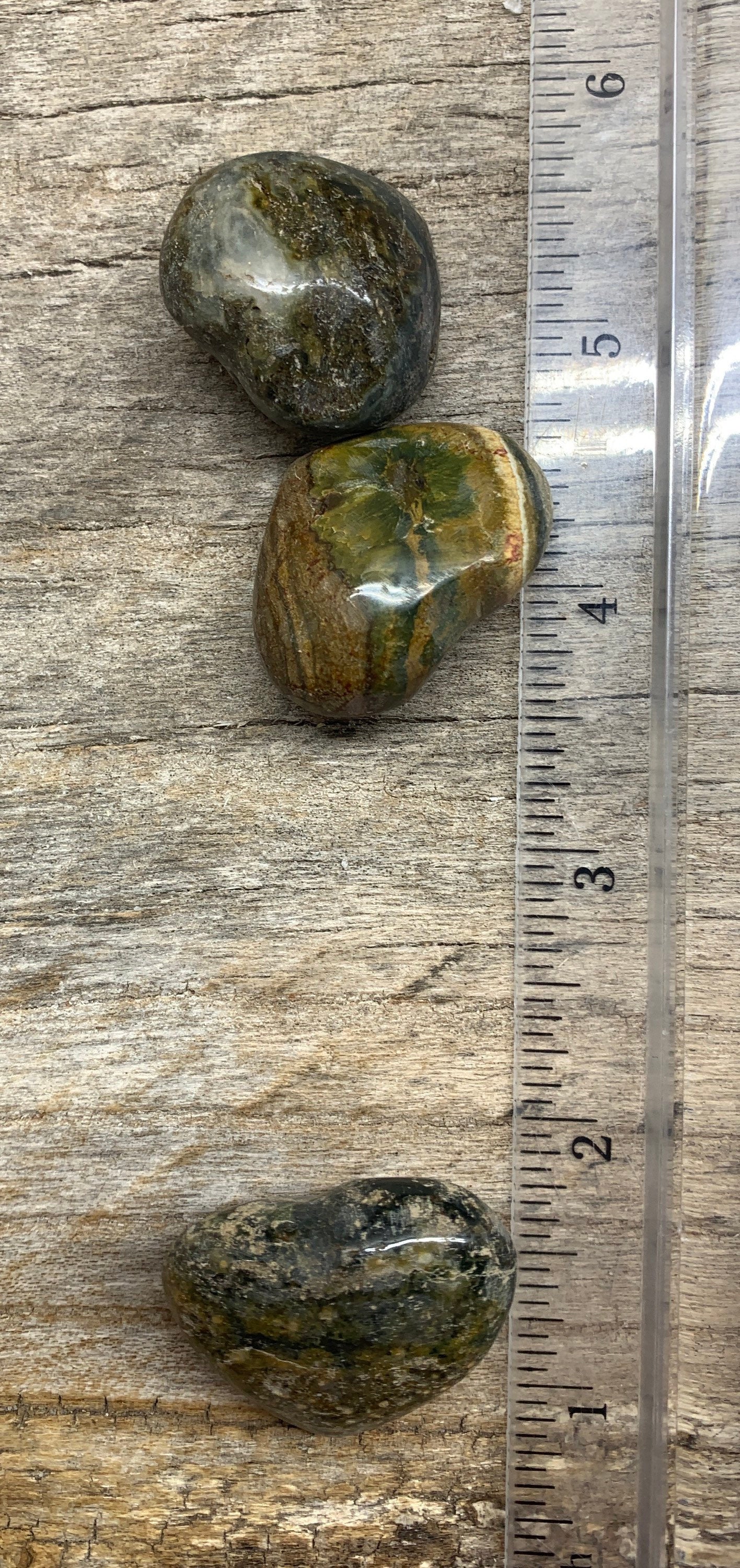 Ocean Jasper Heart, Small, Polished (Approx. 1" - 1 1/4") 0526