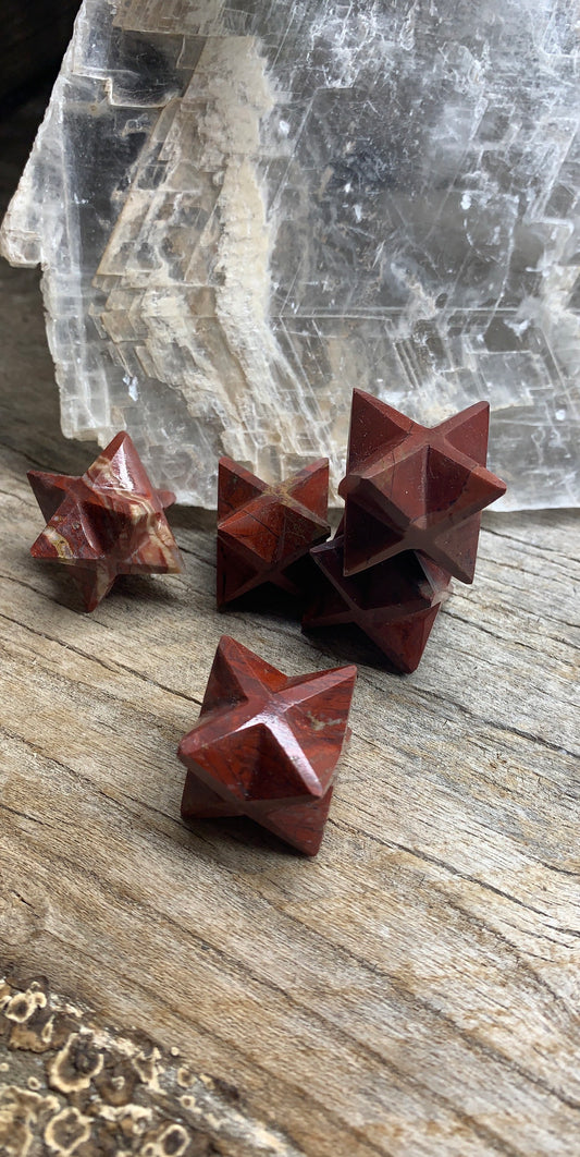 Merkaba Red Carved Jasper 3/4”-1” 1488