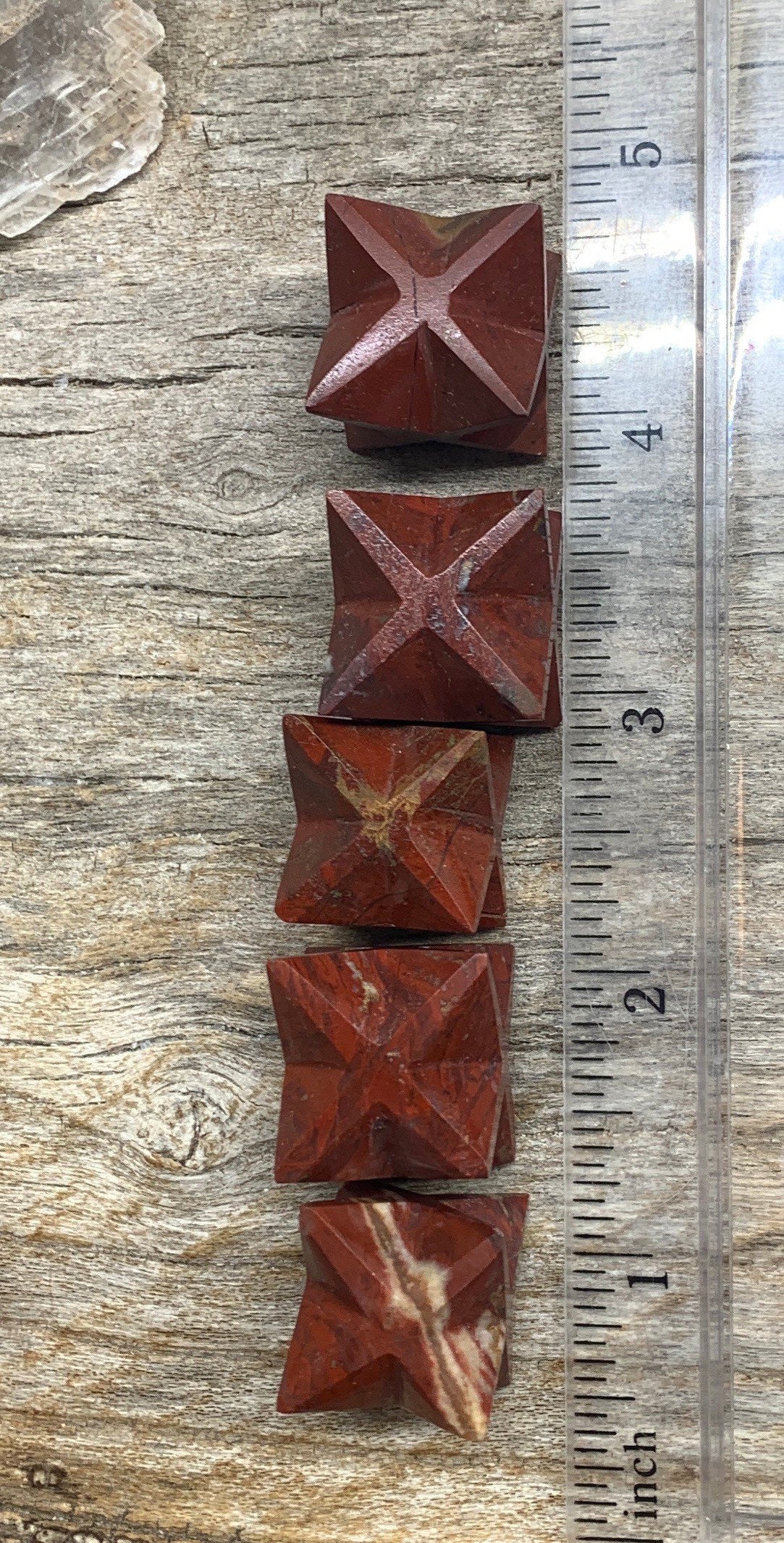 Merkaba Red Carved Jasper 3/4”-1” 1488