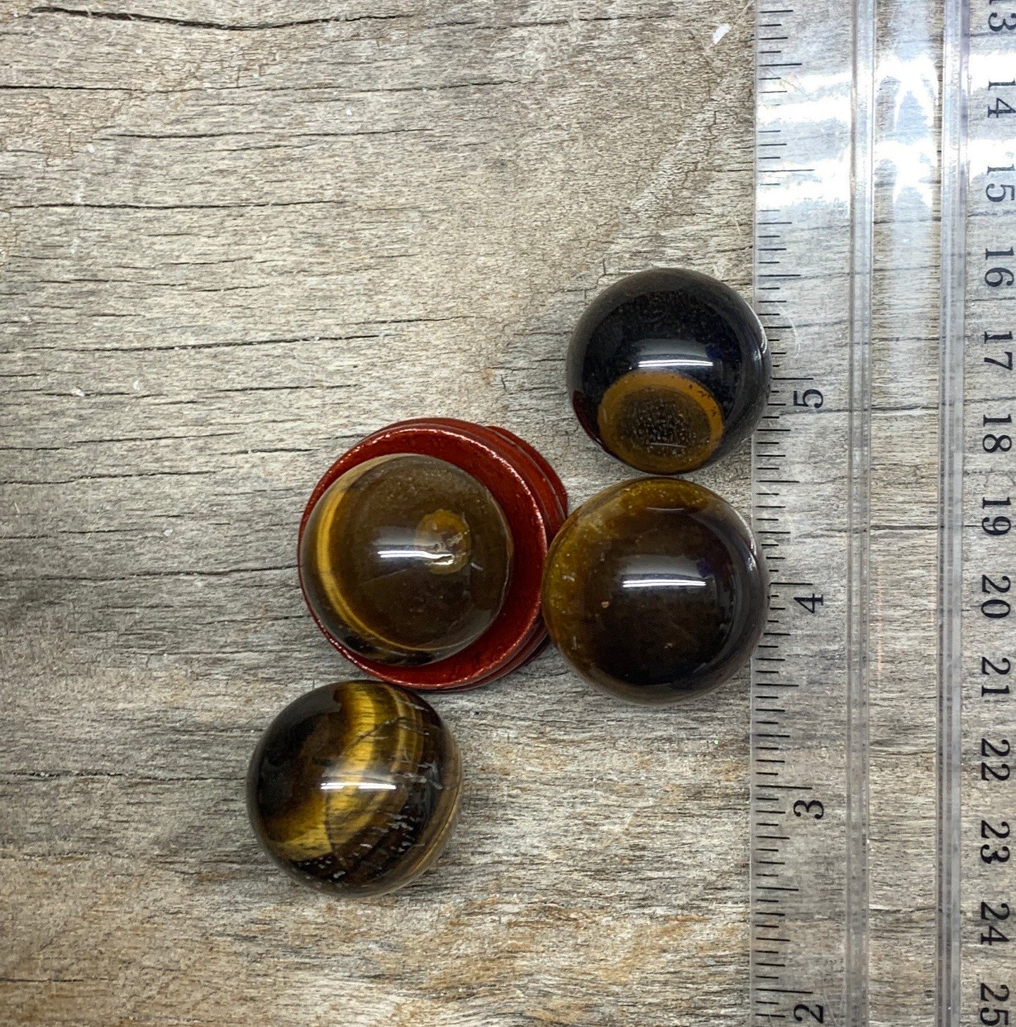 Tigers Eye Sphere (Approx 7/8”- 1”) 0252